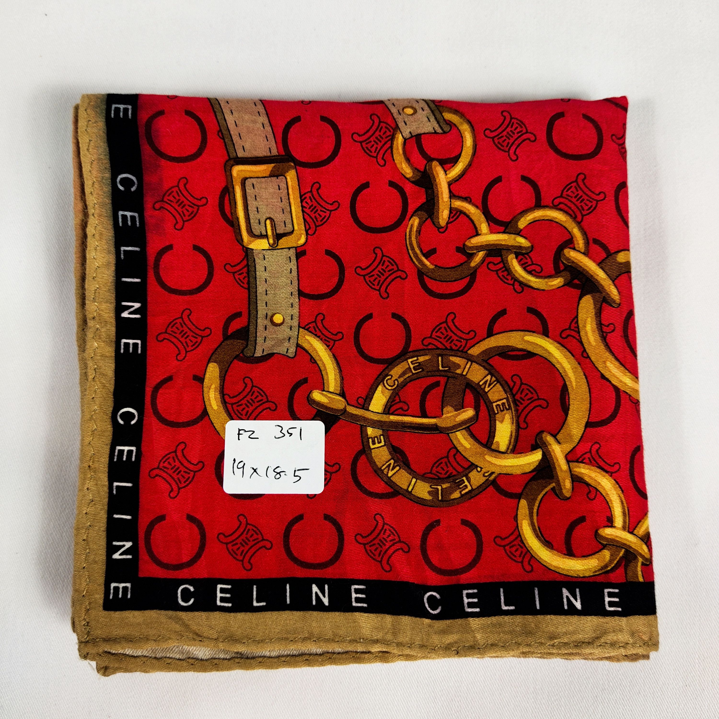 Celine × Vintage Celine Handkerchief / Neckerchief / Bandana FZ351 Size ONE SIZE - 2 Thumbnail