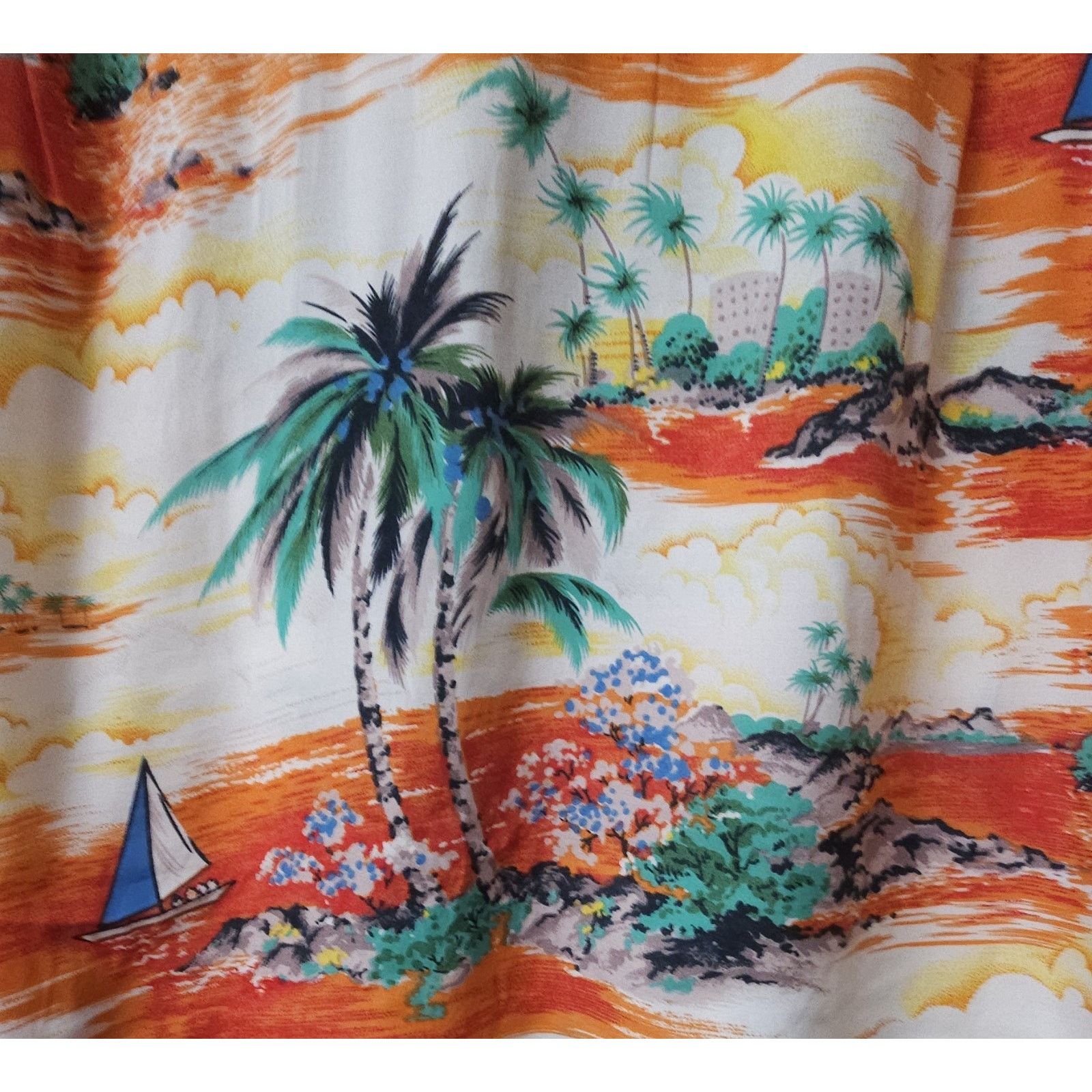 Other Vintage Bouvy Windsurfing Sail Surf Hawaiian Button Up Shirt Size US L / EU 52-54 / 3 - 4 Thumbnail