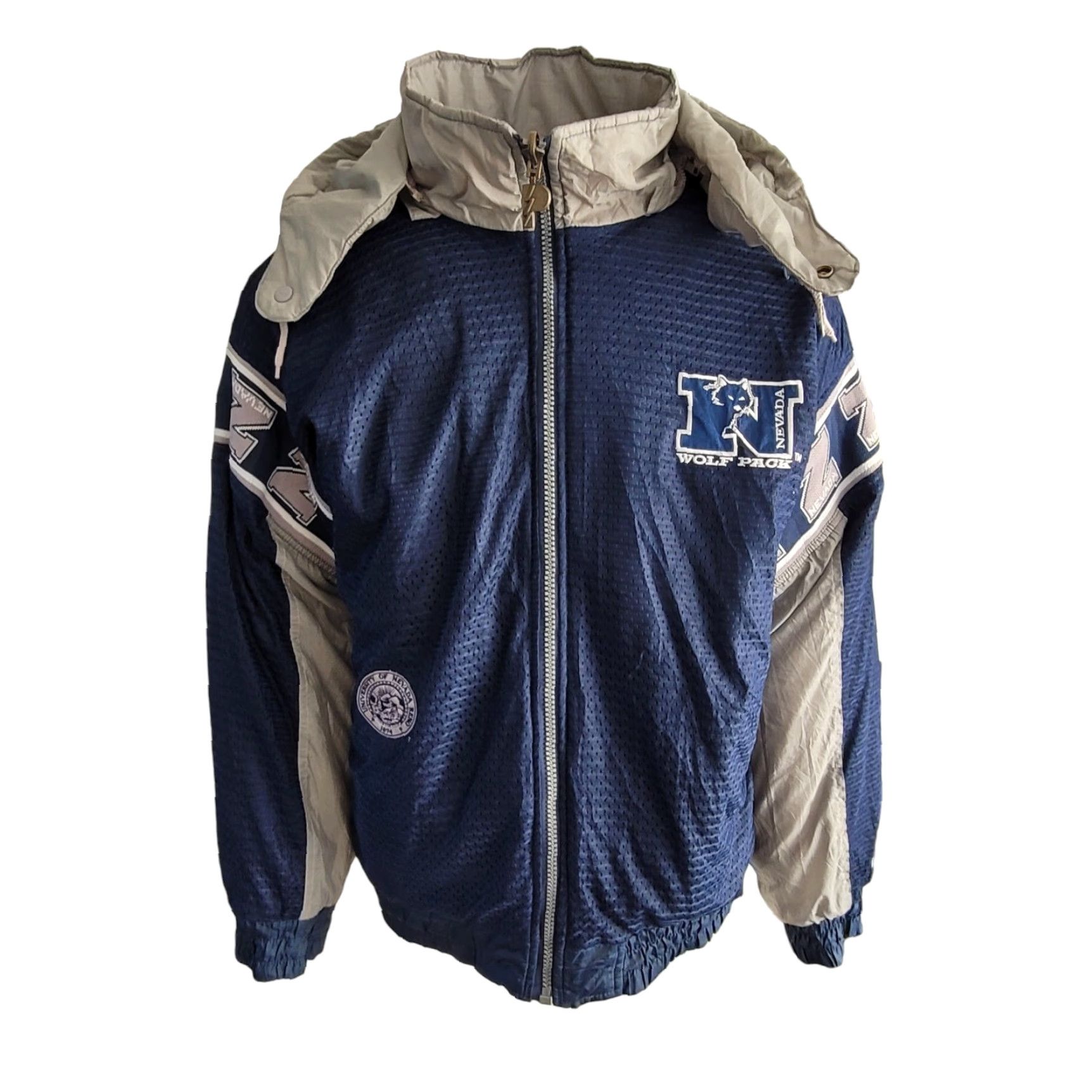 Pro Player Pro Player NFL Wolf Pack Nevada Reversible Jacket XXL Jacket Men Navy Grey Wolf Pack 90s Event Stadium NFL Jerseys NFL 2XL} Size US XXL / EU 58 / 5 - 2 Thumbnail
