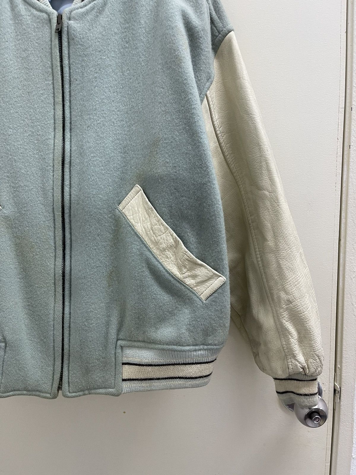 Vintage Scoop Boys Club Wool Leather Varsity Jacket Size US L / EU 52-54 / 3 - 8 Thumbnail