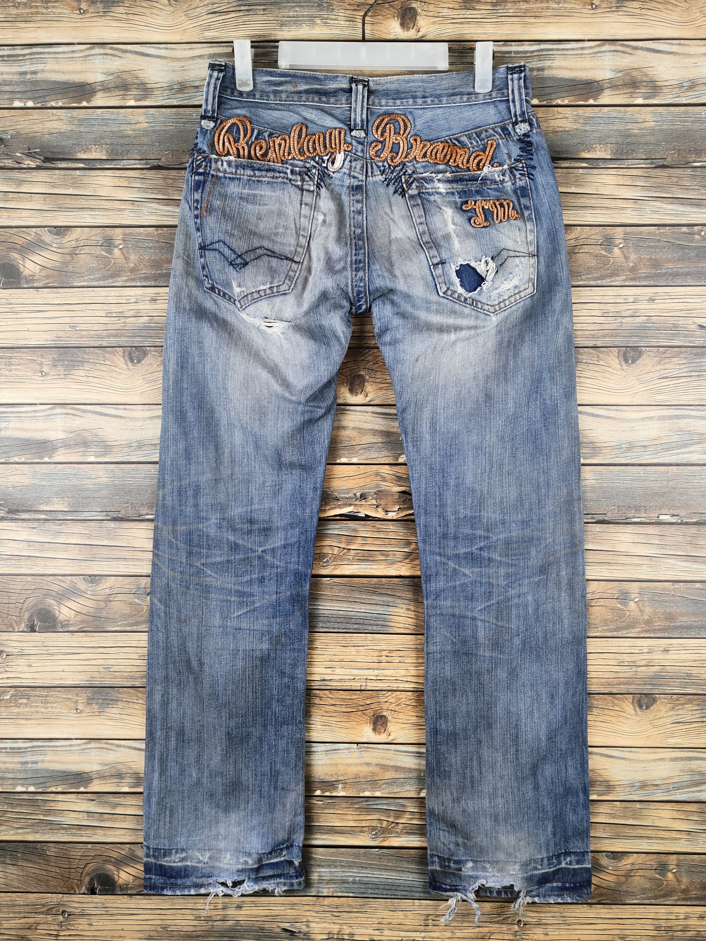 Replay DL Replay Blue Distressed Ripped Jeans #46-101 Size US 30 / EU 46 - 8 Thumbnail