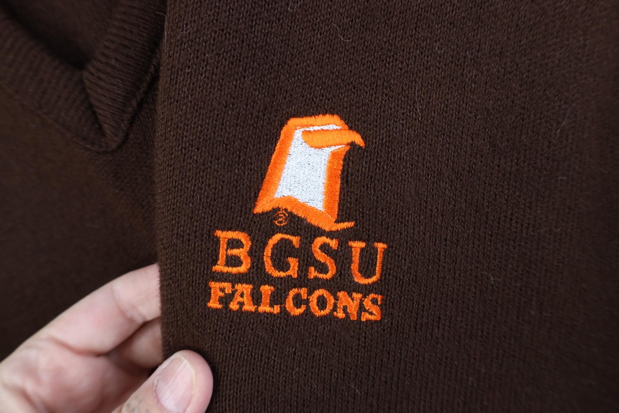 Vintage Vintage 70s Bowling Green State University V-Neck Sweater Size US XL / EU 56 / 4 - 4 Thumbnail