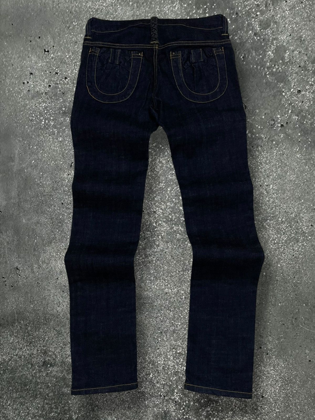 Japanese Brand Vintage Japan Designer Rare Super Hakka Artistic Art Denim Size US 29 - 7 Thumbnail