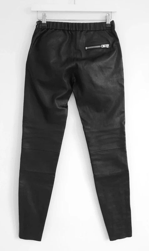 Joseph Joseph Spark Leather Biker Trousers Size 26" / US 2 / IT 38 - 3 Thumbnail