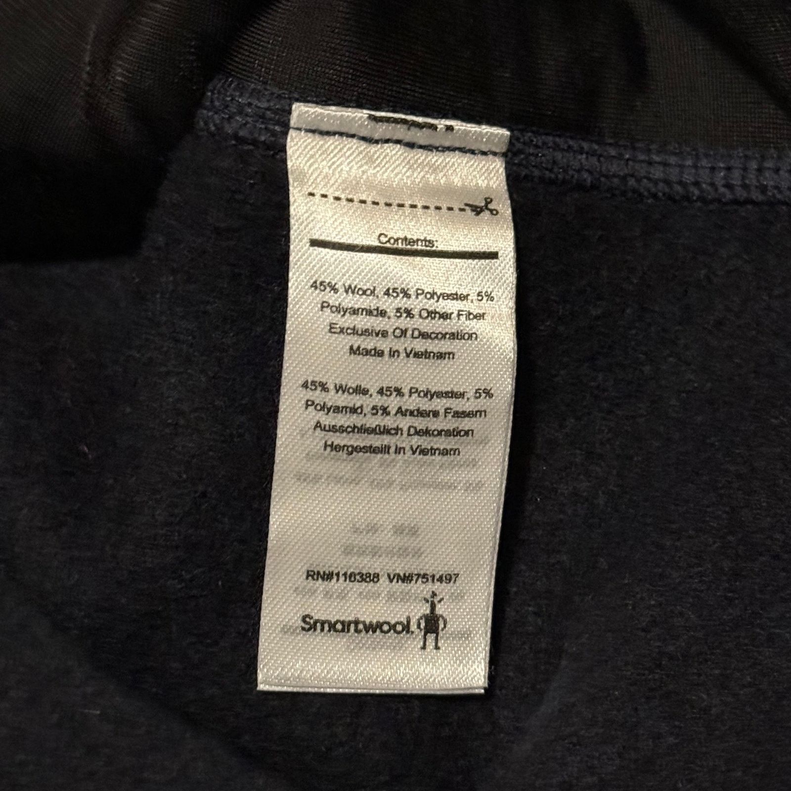 Other Smartwool Hudson Trail Fleece Vest Mens XL Black Wool Blend Size US XL / EU 56 / 4 - 5 Thumbnail