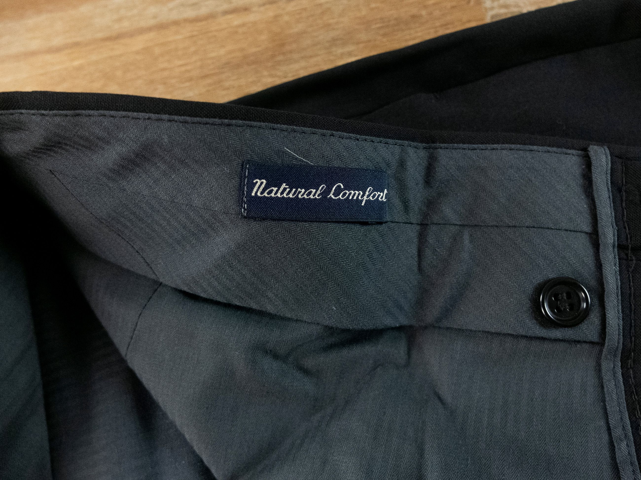 Canali CANALI black wool dress trousers pants Size 36 formal Italy Size US 36 / EU 52 - 4 Thumbnail