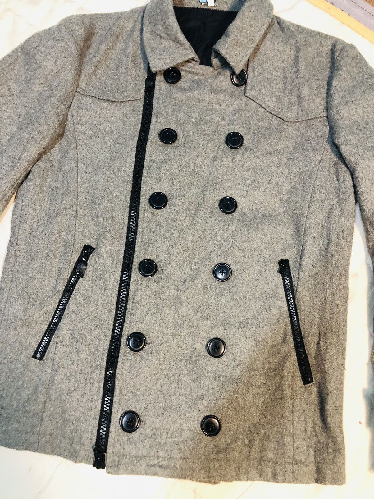 Japanese Brand Semantic Jacket With Zip And Double Buttons (14) Size US M / EU 48-50 / 2 - 3 Thumbnail