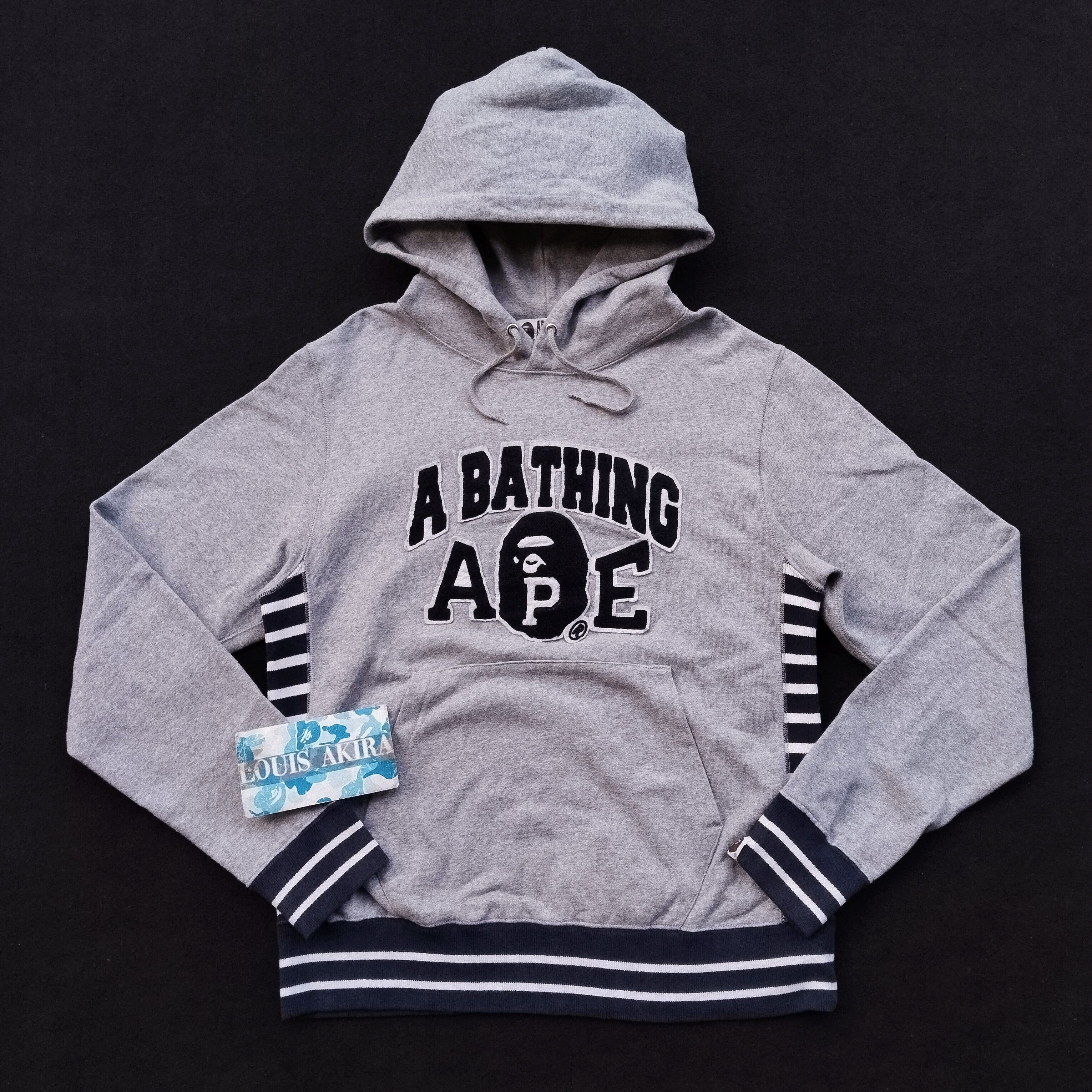 Bape Bape Rib Line Pullover Hoodie (2015) Size US M / EU 48-50 / 2 - 1 Thumbnail