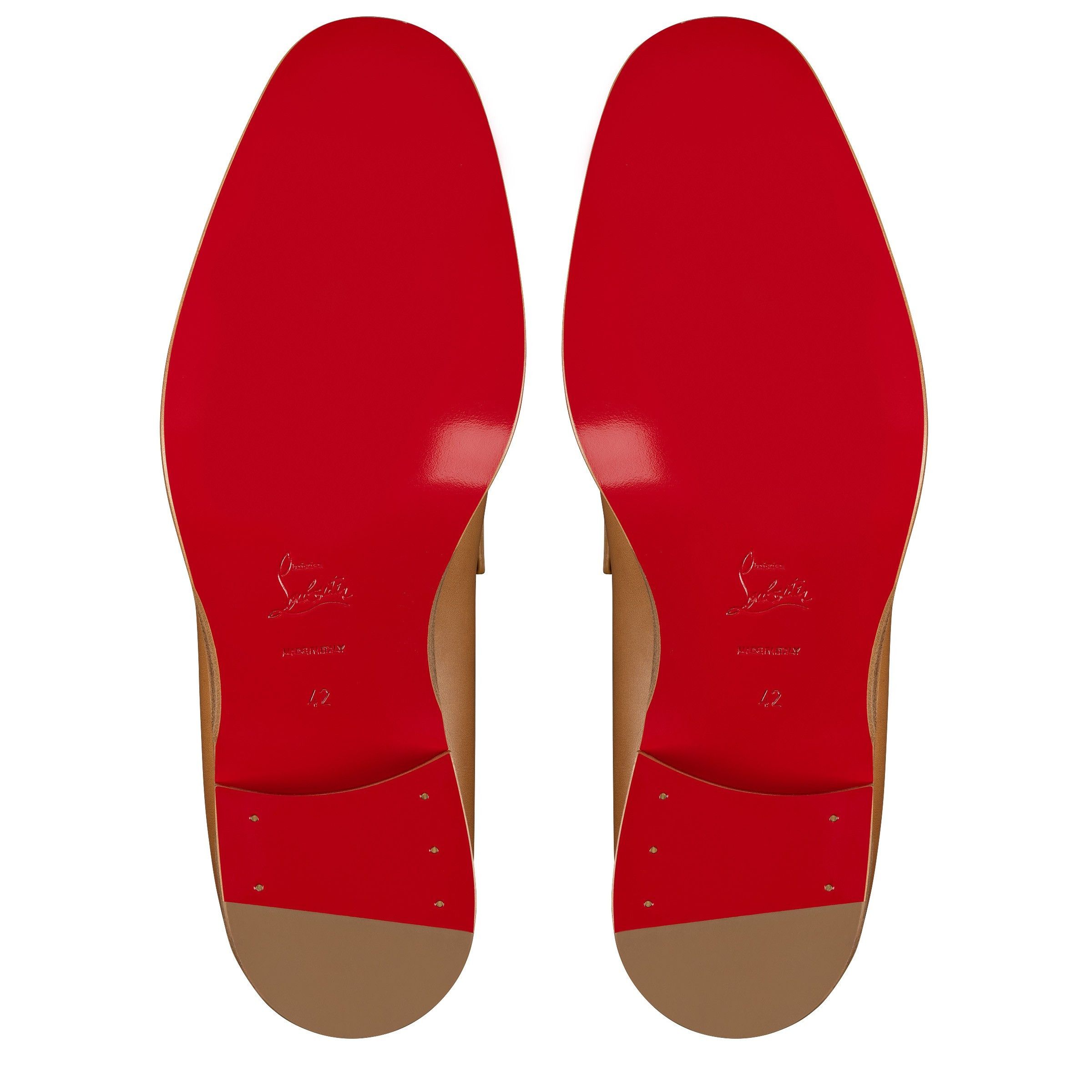 Christian Louboutin o1bcso1str0326 Slip Ons in Beige Size US 12 / EU 45 - 5 Thumbnail