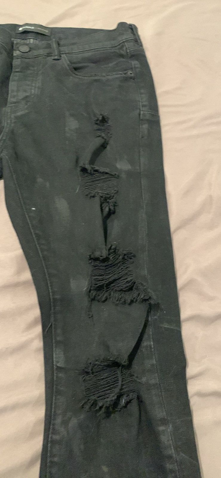 Purple Brand Purple Jeans Black Oil spill Size US 31 - 3 Thumbnail