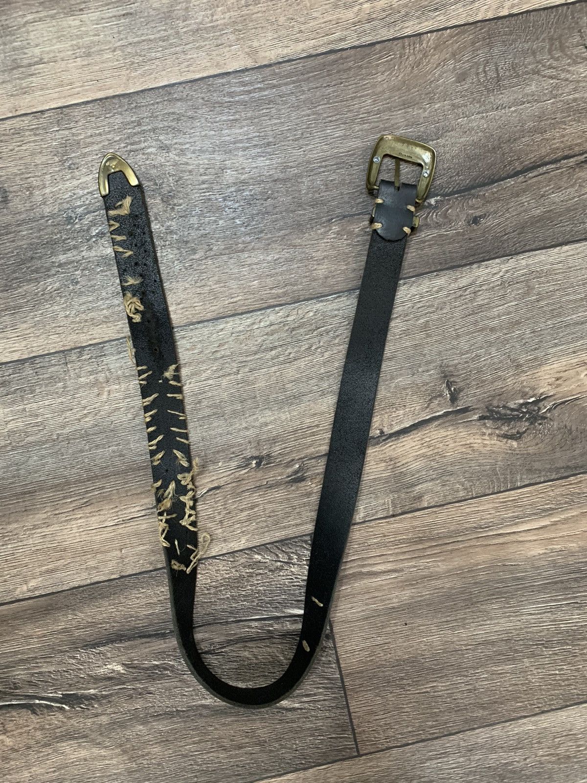 Other Vintage Avant Garde Leather Belt Y2K Style Made in Italy Size ONE SIZE - 5 Thumbnail
