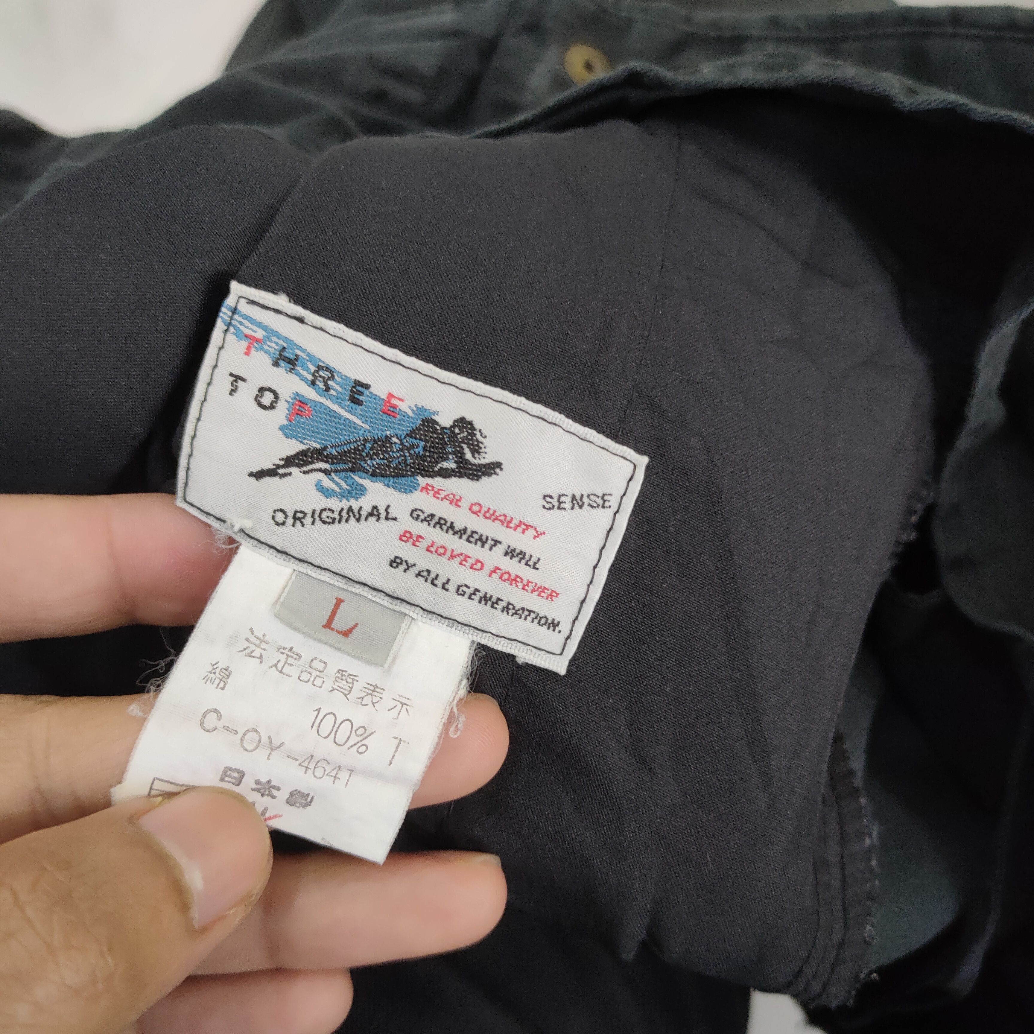 Japanese Brand VINTAGE THREE TOP FADED BLACK TROUSER CHINO PANTS Size US 30 / EU 46 - 8 Thumbnail