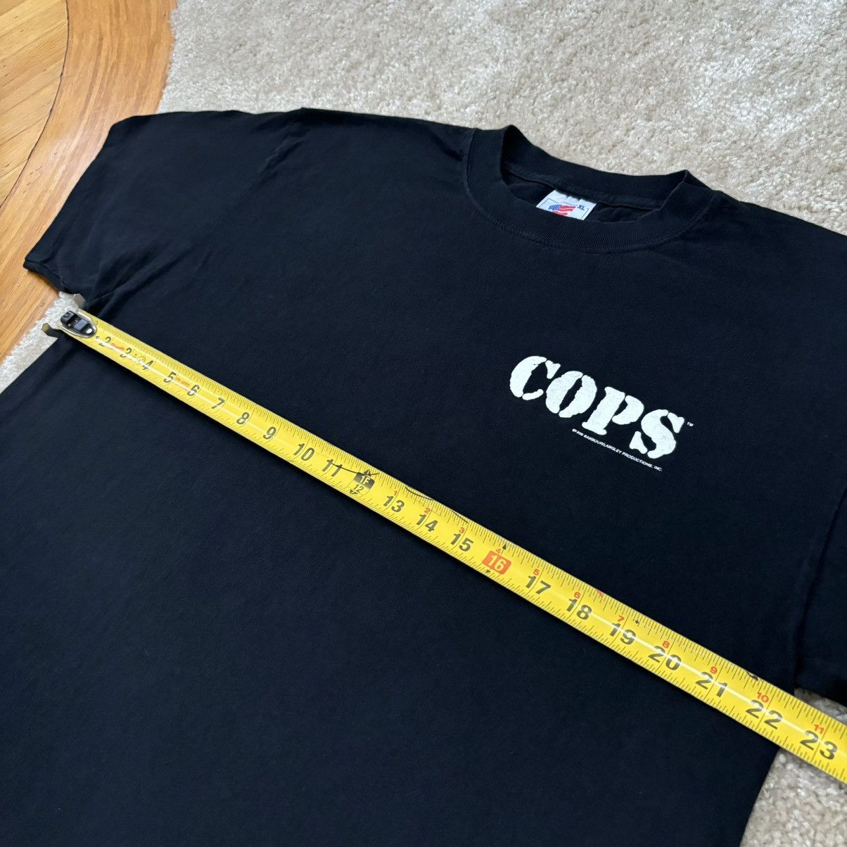 Vintage Vintage 1995 COPS TV Show Promo Promotional T-Shirt X-Large Size US XL / EU 56 / 4 - 6 Thumbnail