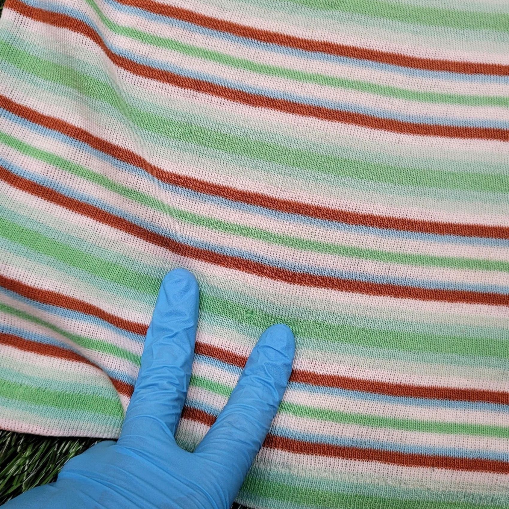 Vintage VINTAGE Top Womens XS Green 70s Striped Tank Single Stitch USA Made Roller Skate Size XS / US 0-2 / IT 36-38 - 2 Thumbnail