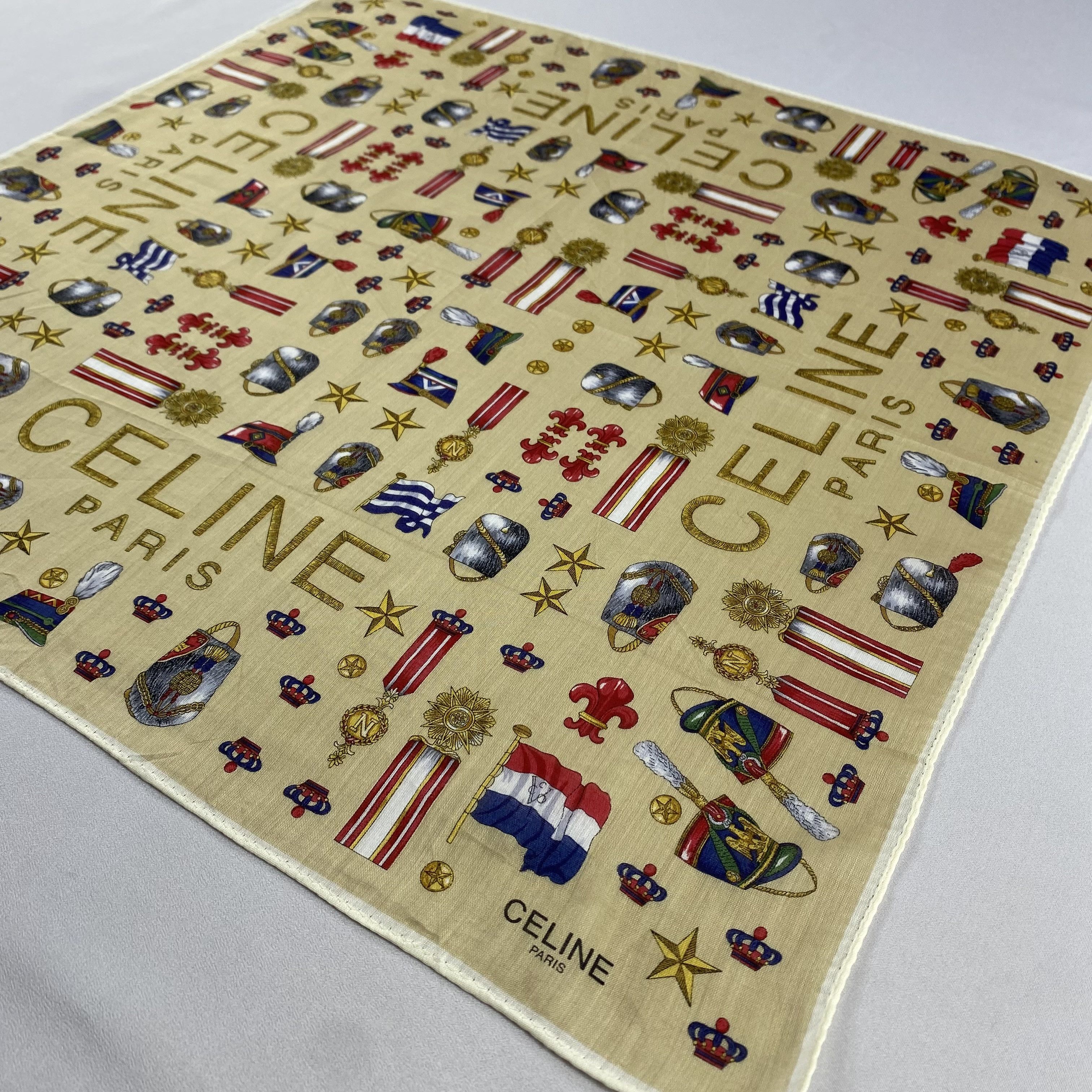 Celine × Vintage Celine Handkerchief / Neckerchief / Bandana-P1640 Size ONE SIZE - 2 Thumbnail