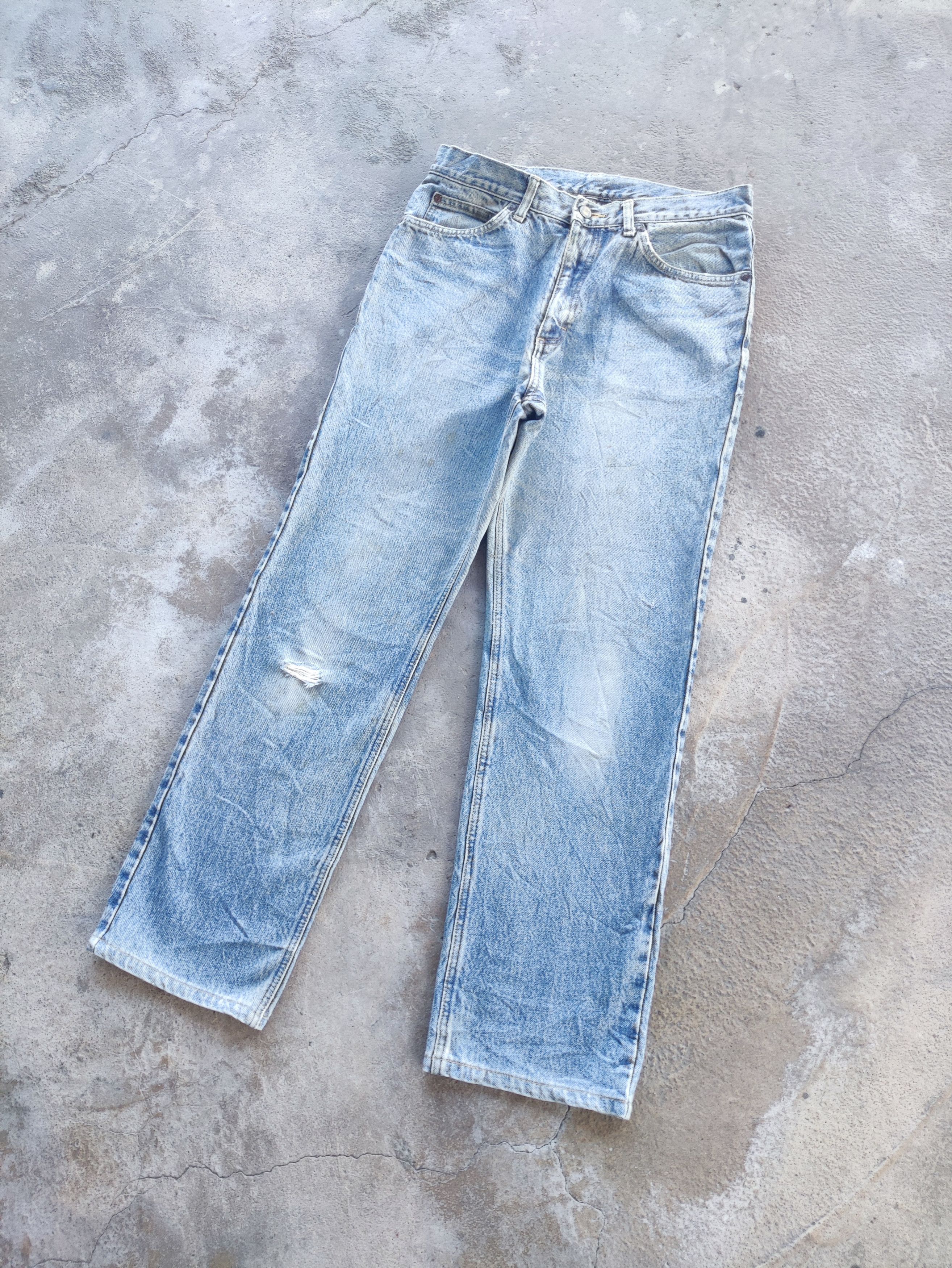 Lee Vintage Lee Brand Rusty Denim Distressed Faded Pants Size US 31 - 2 Thumbnail