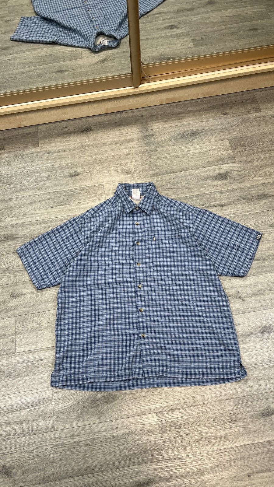 The North Face The North Face Vintage Plaid Short Sleeve Button Up Shirt Size US L / EU 52-54 / 3 - 1 Thumbnail