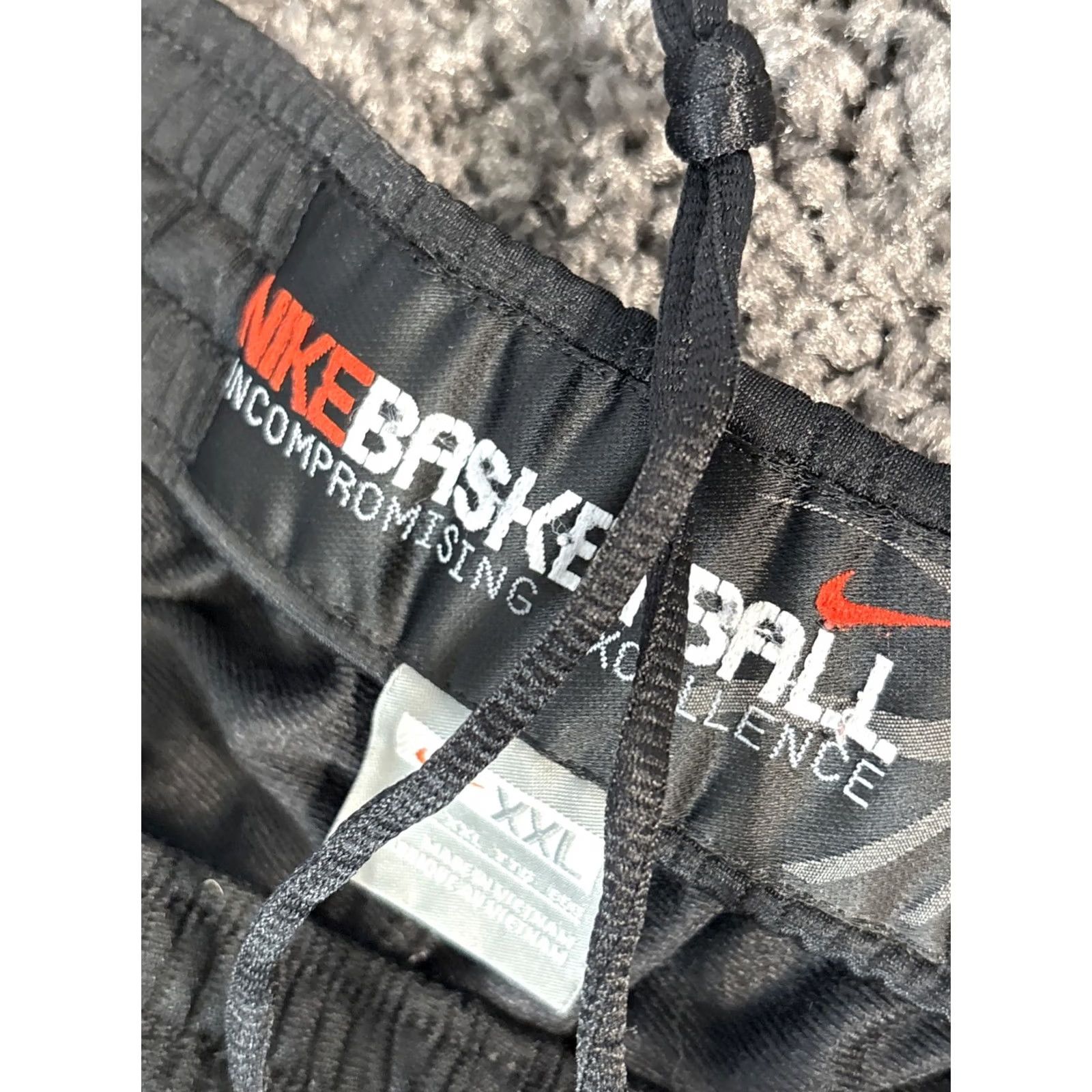 Nike VINTAGE Nike Track Pants Mens 2XL Black Stripe Swoosh Baggy Ankle Zip 90s Size US 39 - 5 Thumbnail