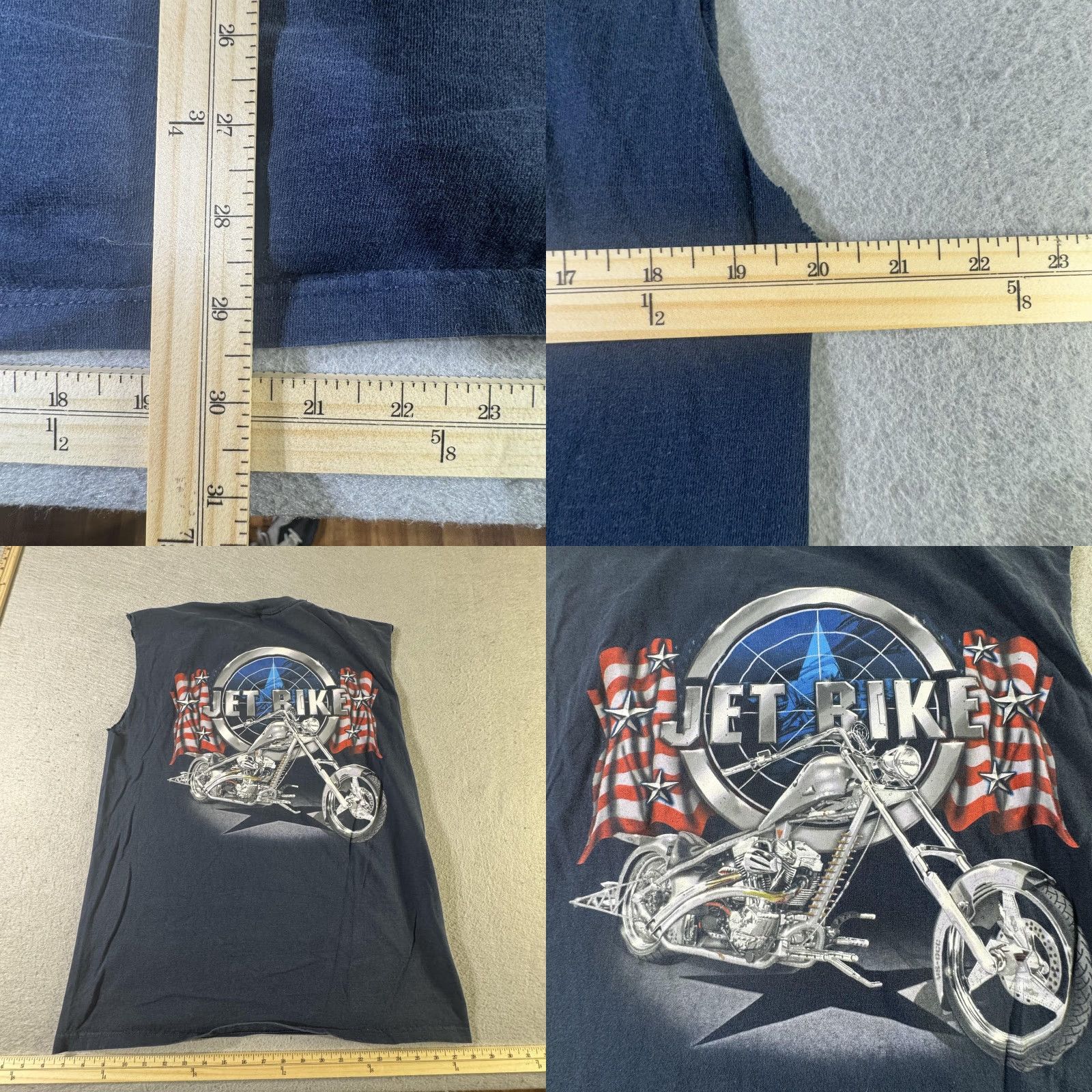 Vintage VINTAGE American Chopper T-Shirt Mens Large Sleeveless Motorcycle Graphic 90s Raw Cut Muscle Tee Blue Size US L / EU 52-54 / 3 - 8 Thumbnail