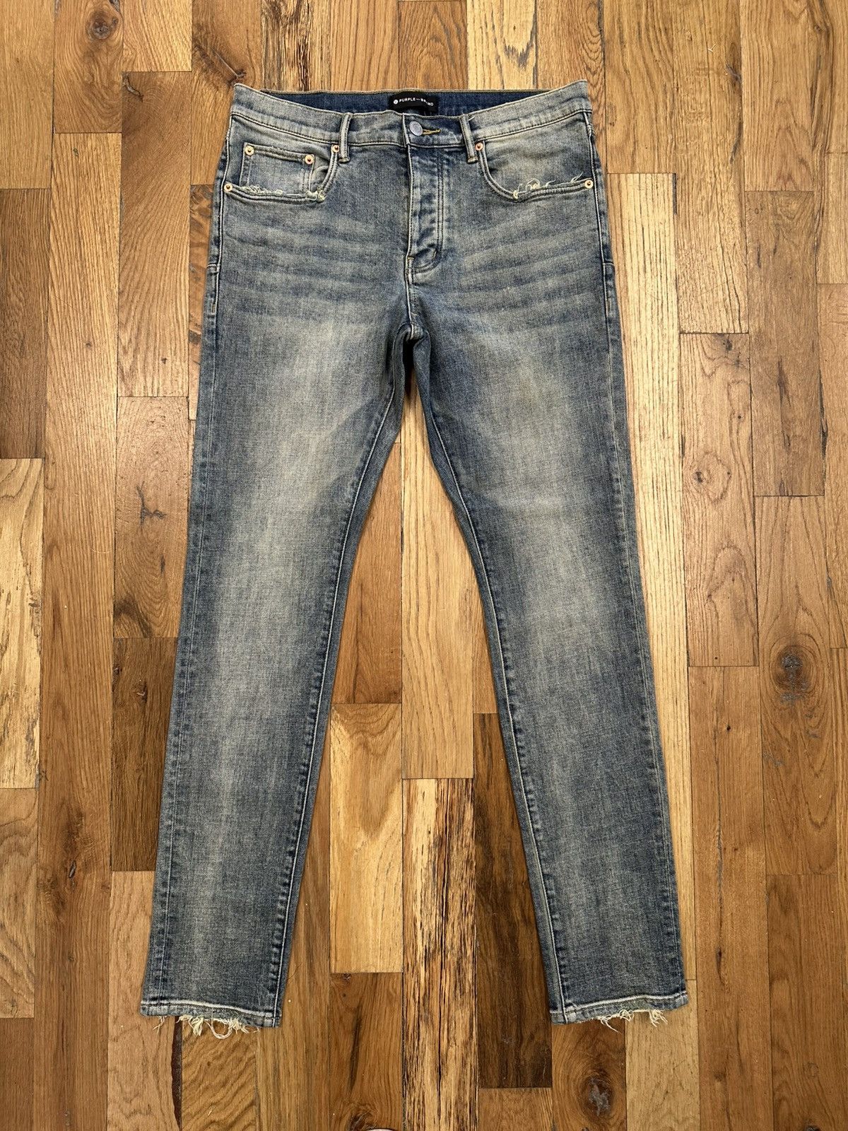 Purple Brand Purple Brand Plain Acid Washed Blue Denim Jeans Size 32 Size US 32 / EU 48 - 1 Thumbnail