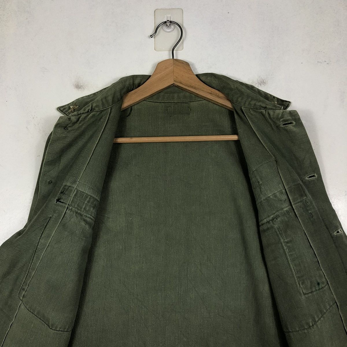 Vintage 📌TRUE VINTAGE 60s OG-07 SHIRT JACKET CHORE MILITARY US ARMY Size US M / EU 48-50 / 2 - 15 Thumbnail