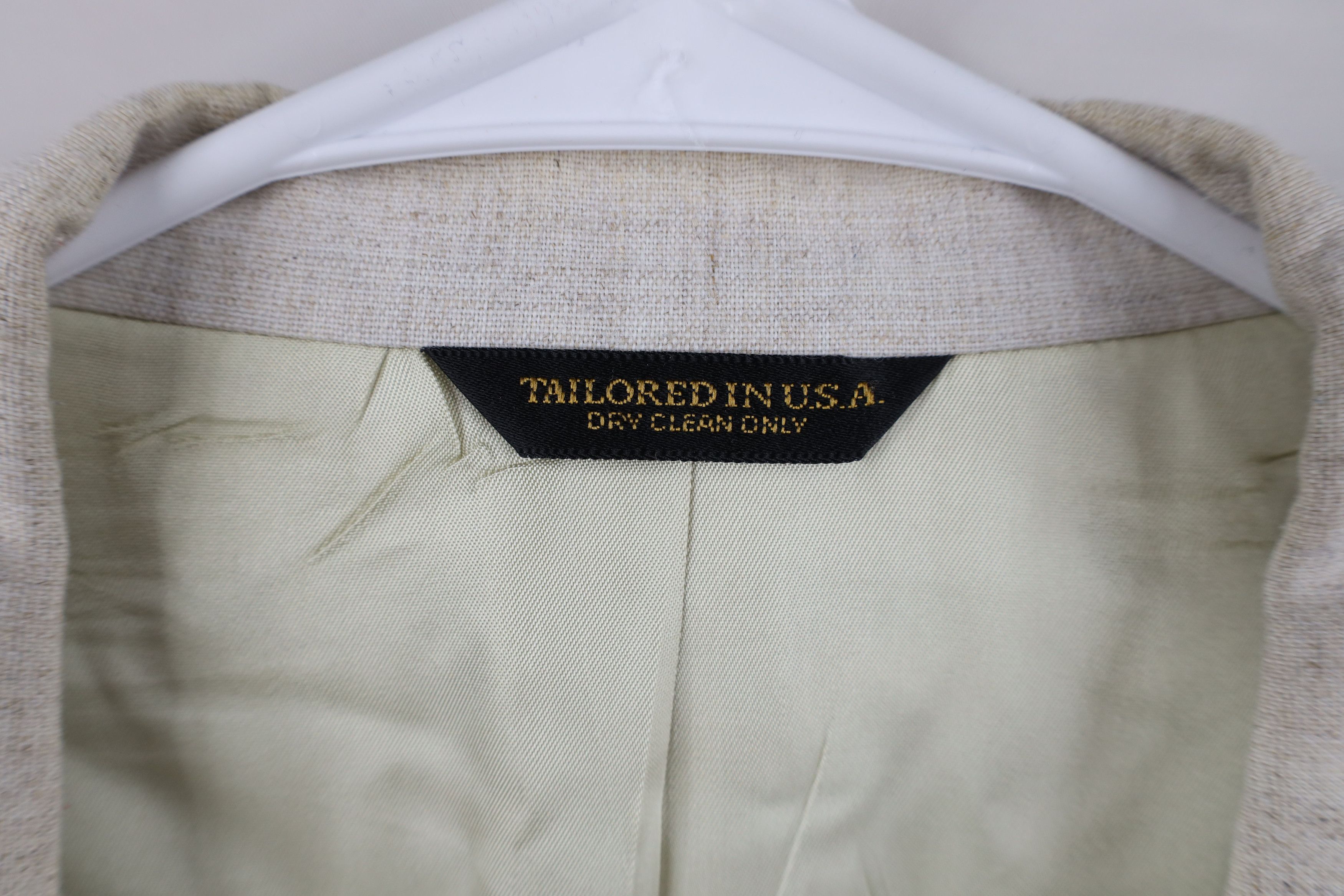 Vintage Vintage 90s Streetwear Linen Blend Coat Blazer Jacket USA Size US XXL / EU 58 / 5 - 9 Thumbnail