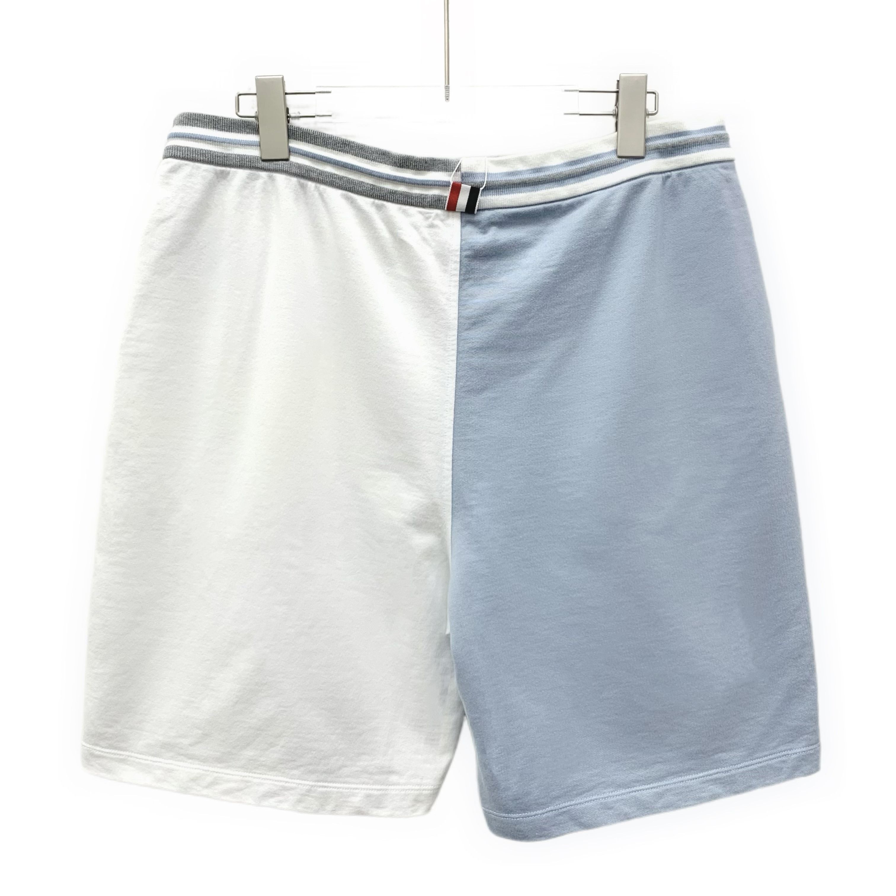 Thom Browne Thom Browne Colorblock Drawstring Shorts Blue/White (4) Size US 32 / EU 48 - 2 Thumbnail