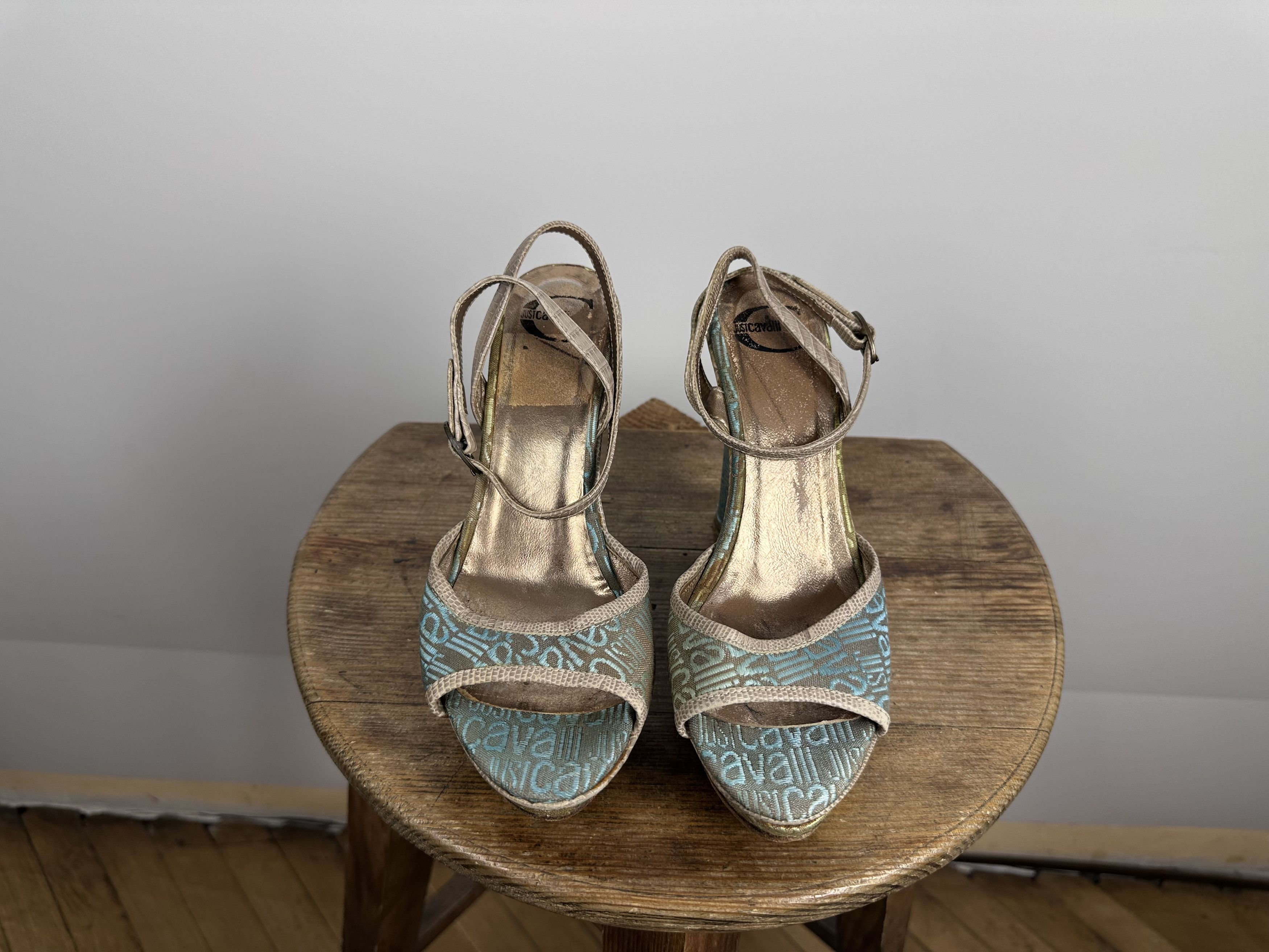 Grailed × Just Cavalli Just Cavalli Cloth Sandal Monogram Blue Size EUR 35 Size US 5 / IT 35 - 3 Thumbnail