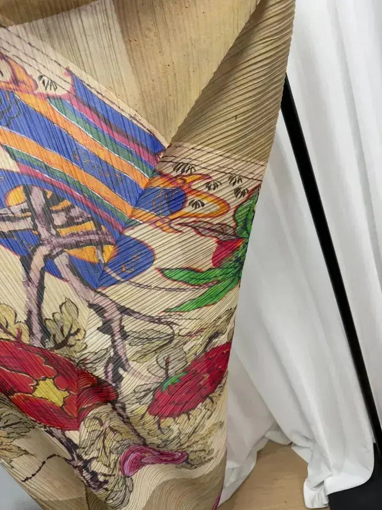 Issey Miyake Pleats Please Painting Scarf