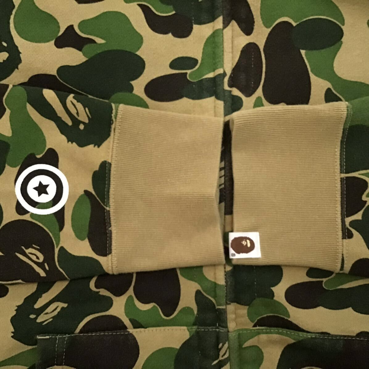 Bape BAPE Double Shark full zip hoodie ABC camo green APE Size US XL / EU 56 / 4 - 6 Thumbnail