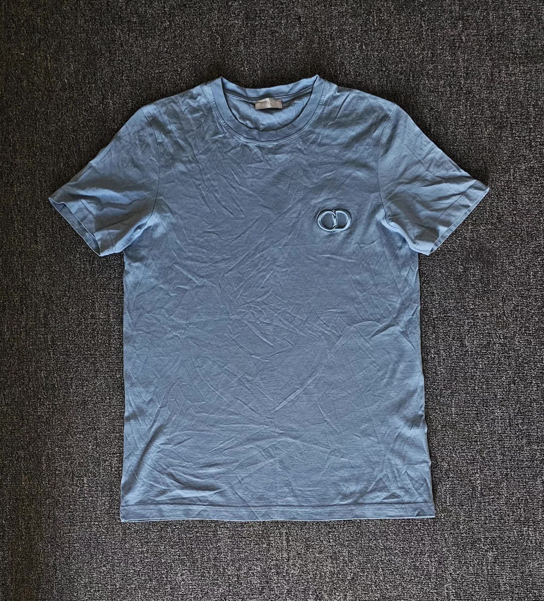 Dior Dior Men's Light Blue Short Sleeve T-shirt, Size US M / EU 48-50 / 2 - 1 Thumbnail
