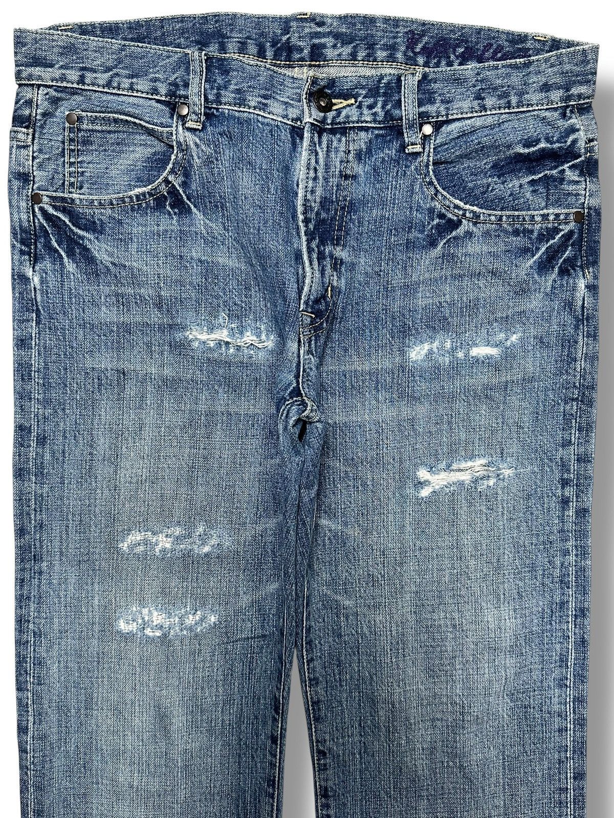 Japanese Brand Vintage K-Collection Japanese Selvedge Jeans With Bluewash Size US 34 / EU 50 - 2 Thumbnail