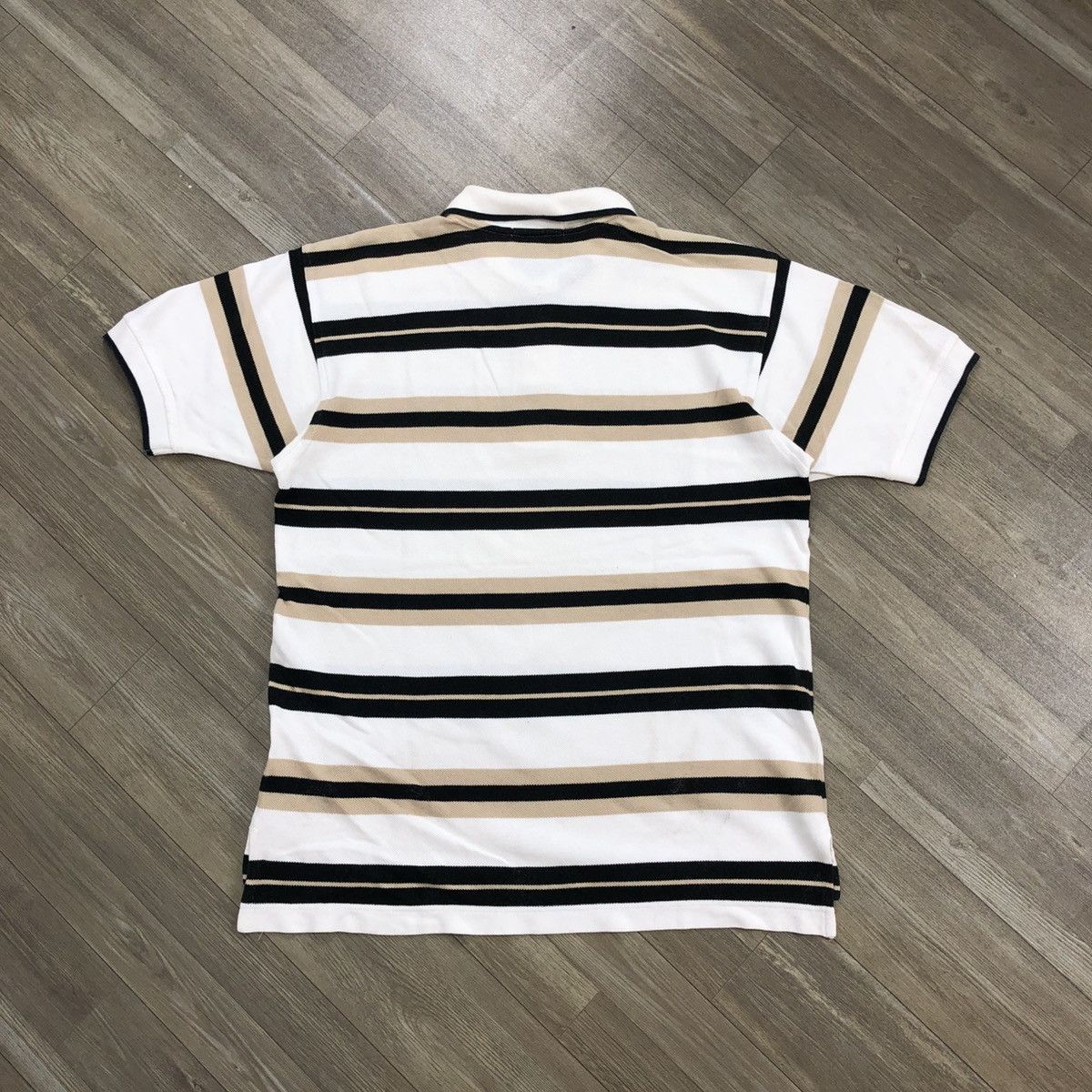 Vintage Luxury Yves Saint Laurent Pour Homme YSL Striped Polo Shirt Size US M / EU 48-50 / 2 - 11 Thumbnail