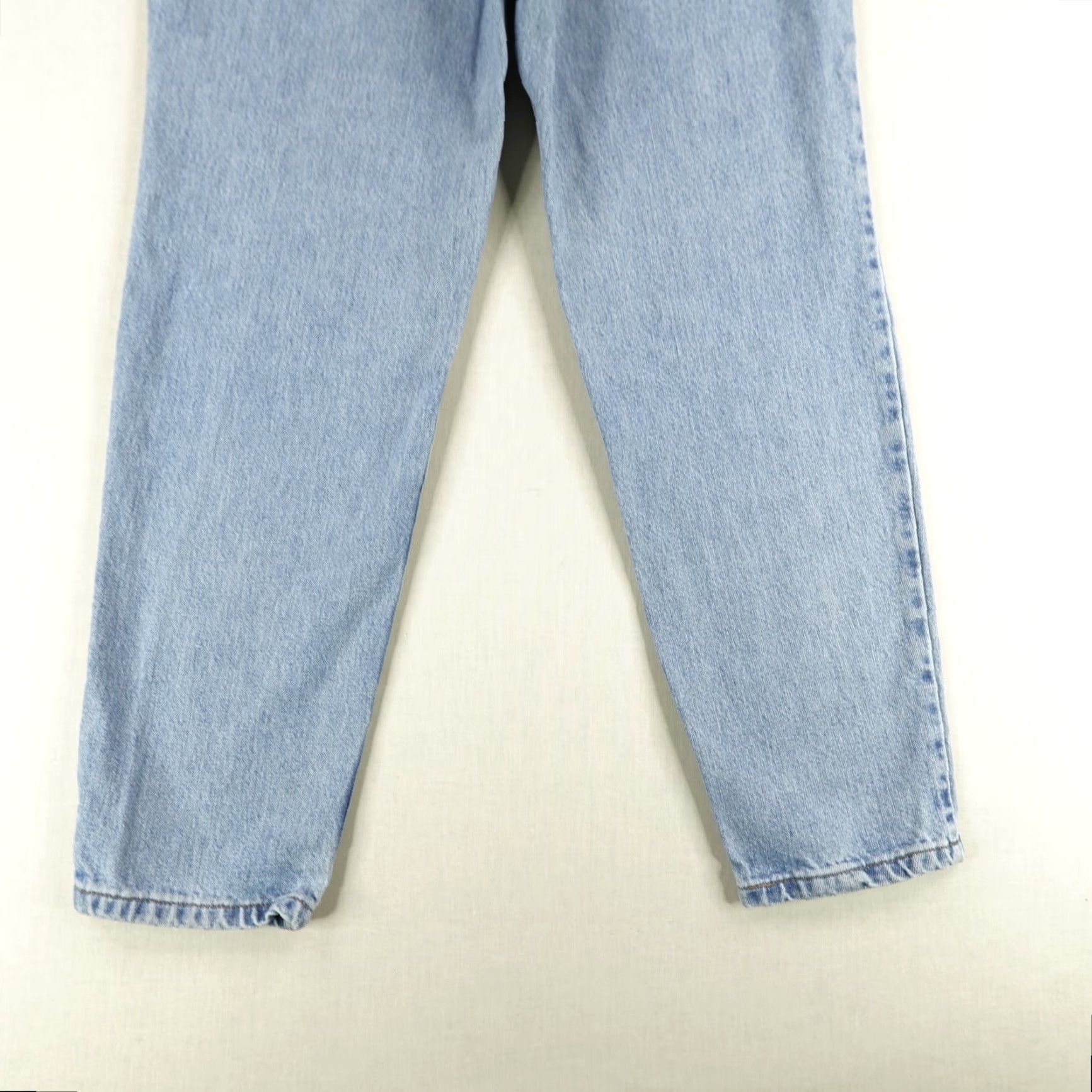 Levi's VINTAGE Levi's 512 Jeans Womens 14 Slim Fit Tapered High Rise Blue Denim Made in USA 90s Size 36" / US 14 / IT 50 - 7 Thumbnail
