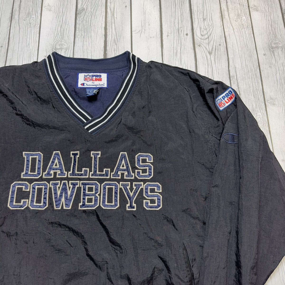 Champion × NFL × Vintage Vintage Dallas Cowboys windbreaker Size US XL / EU 56 / 4 - 3 Thumbnail