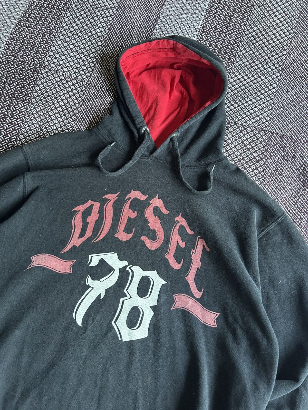Diesel Vintage Diesel 78 Big Logo Hoodie Unisex Streetwear Style XL Size US XL / EU 56 / 4 - 4 Thumbnail