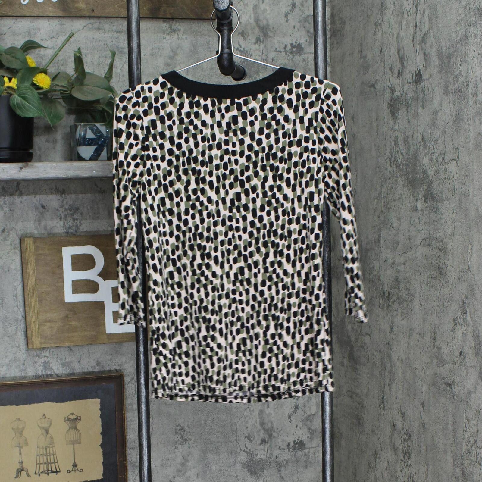 Other NWT Ny Collection Top PCKU0515P PS Abstract Dot Green Multi Size S / US 4 / IT 40 - 2 Thumbnail