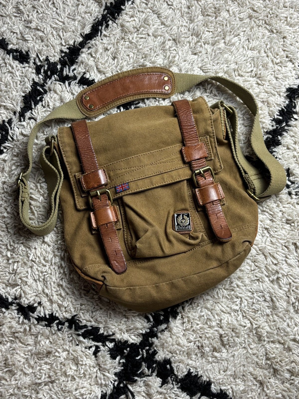 Belstaff Belstaff Vintage Colonial Canvas Leather Shoudler Bag Rare Size ONE SIZE - 2 Thumbnail