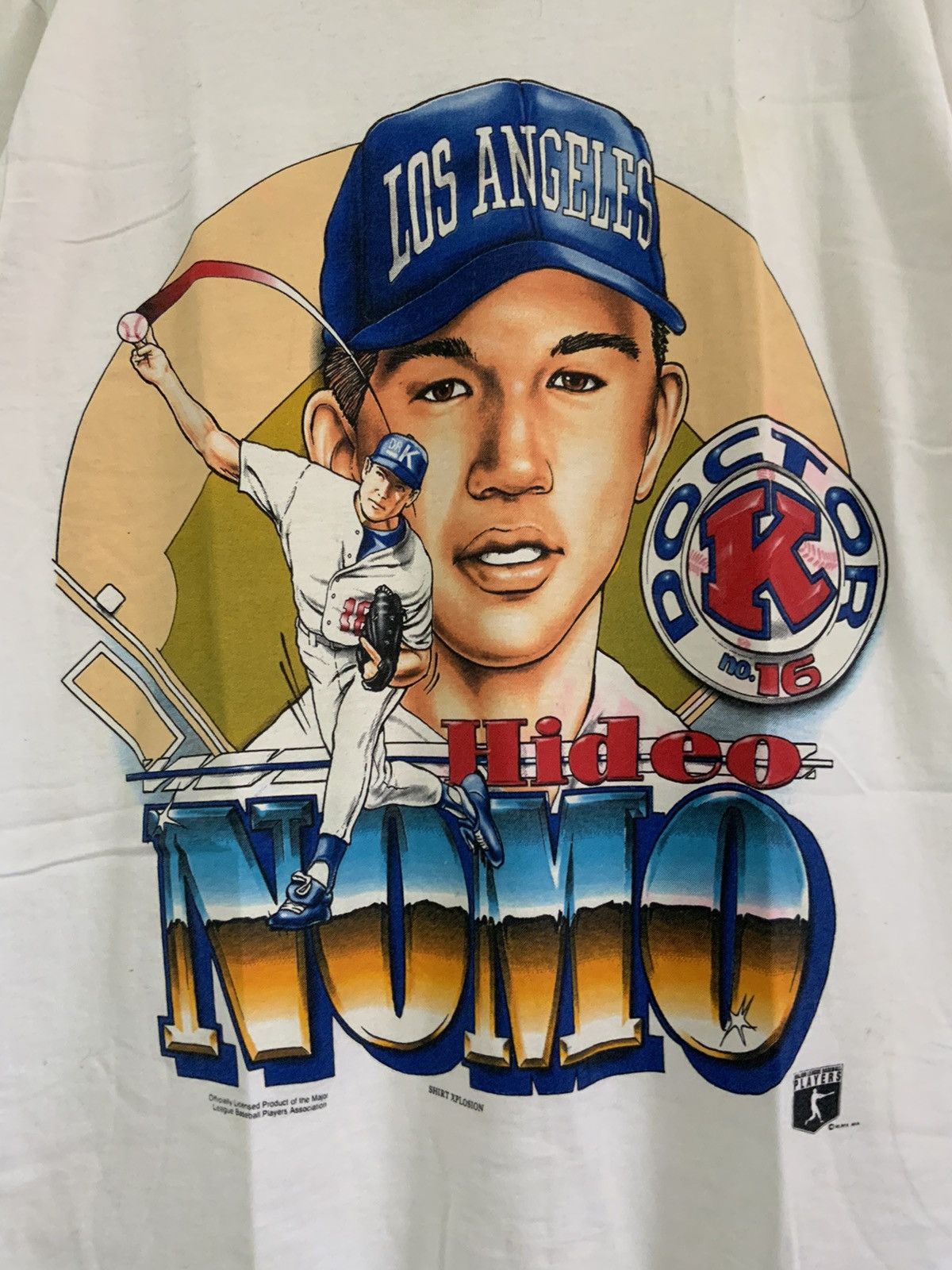 Vintage Vintage Hideo Nomo Doctor K Los Angeles Dodgers Tee Size US M / EU 48-50 / 2 - 6 Thumbnail