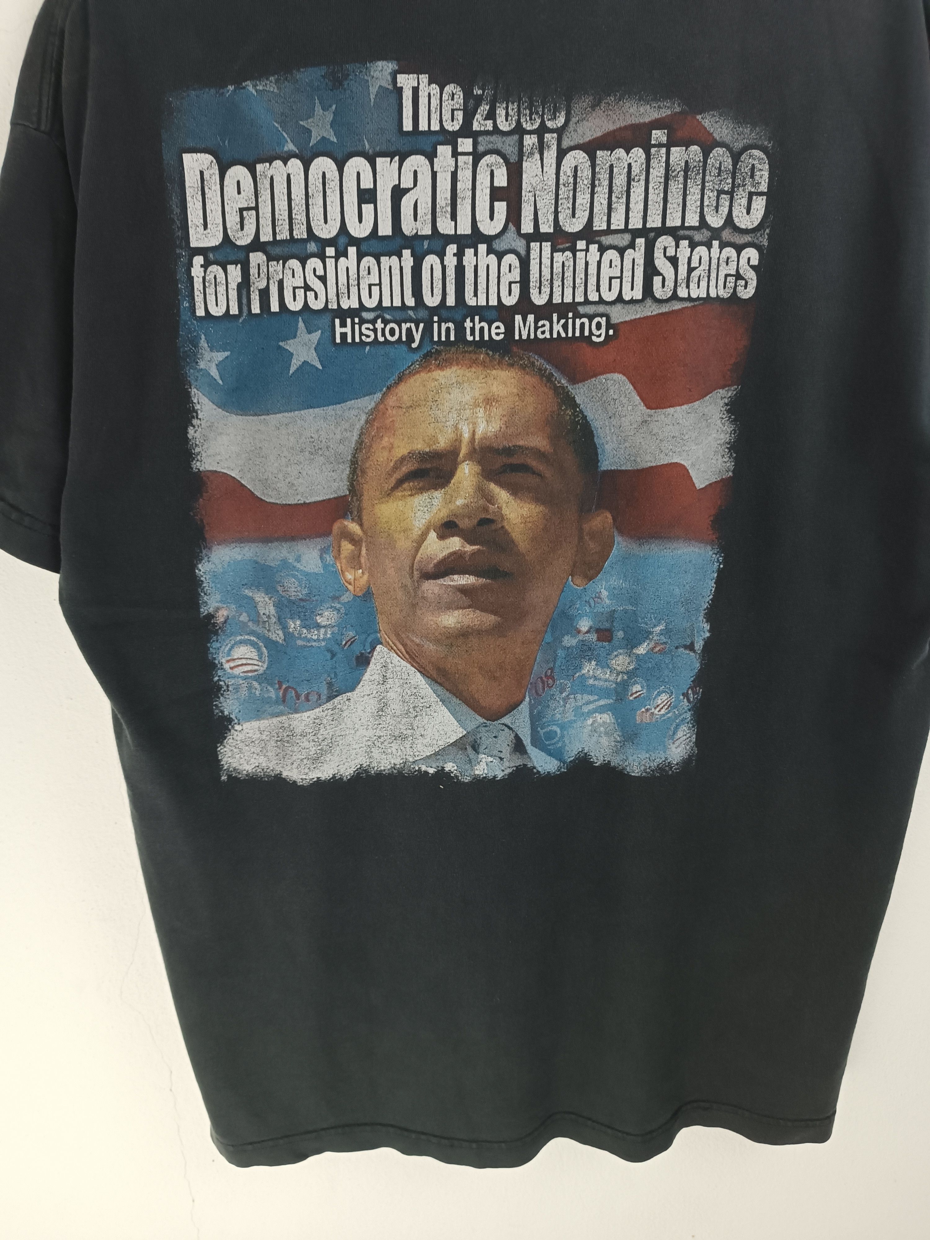 Vintage THRASHED FADED VINTAGE Y2K OBAMA TIME MAGAZINE PRESIDENT POL Size US L / EU 52-54 / 3 - 15 Thumbnail