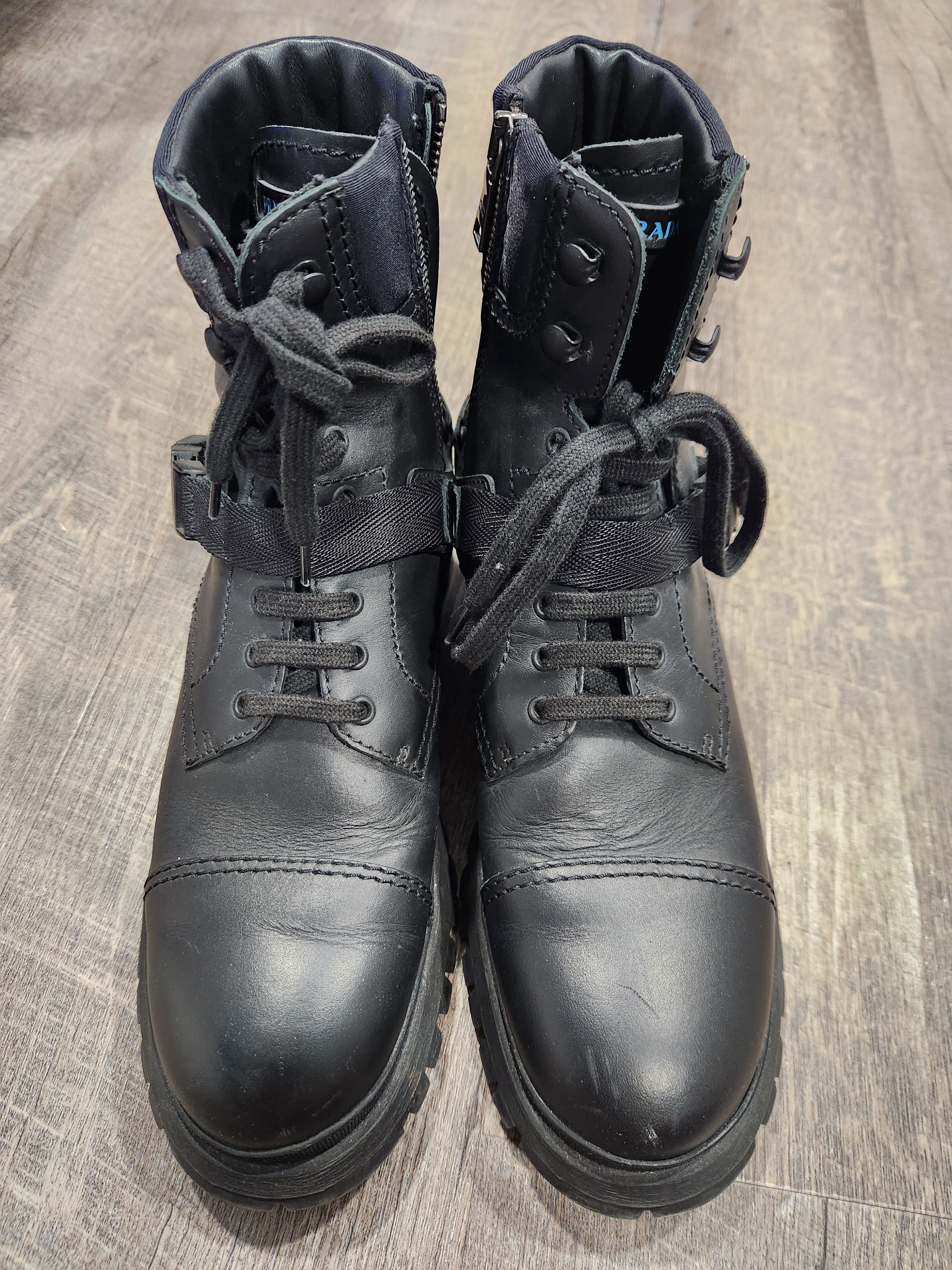 Prada Prada Combat Leather Boots Size US 8 / EU 41 - 4 Thumbnail