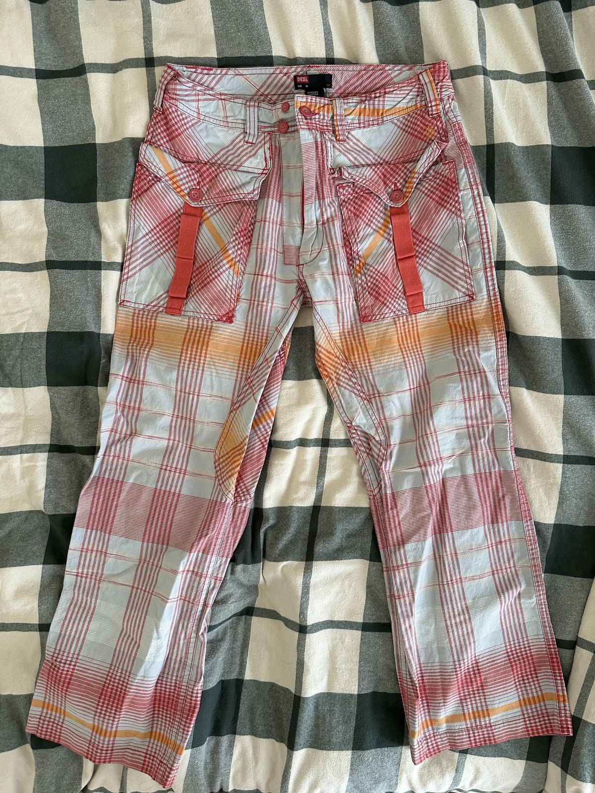 Diesel × Vintage Diesel Plaid Pants Size US 30 / EU 46 - 1 Thumbnail