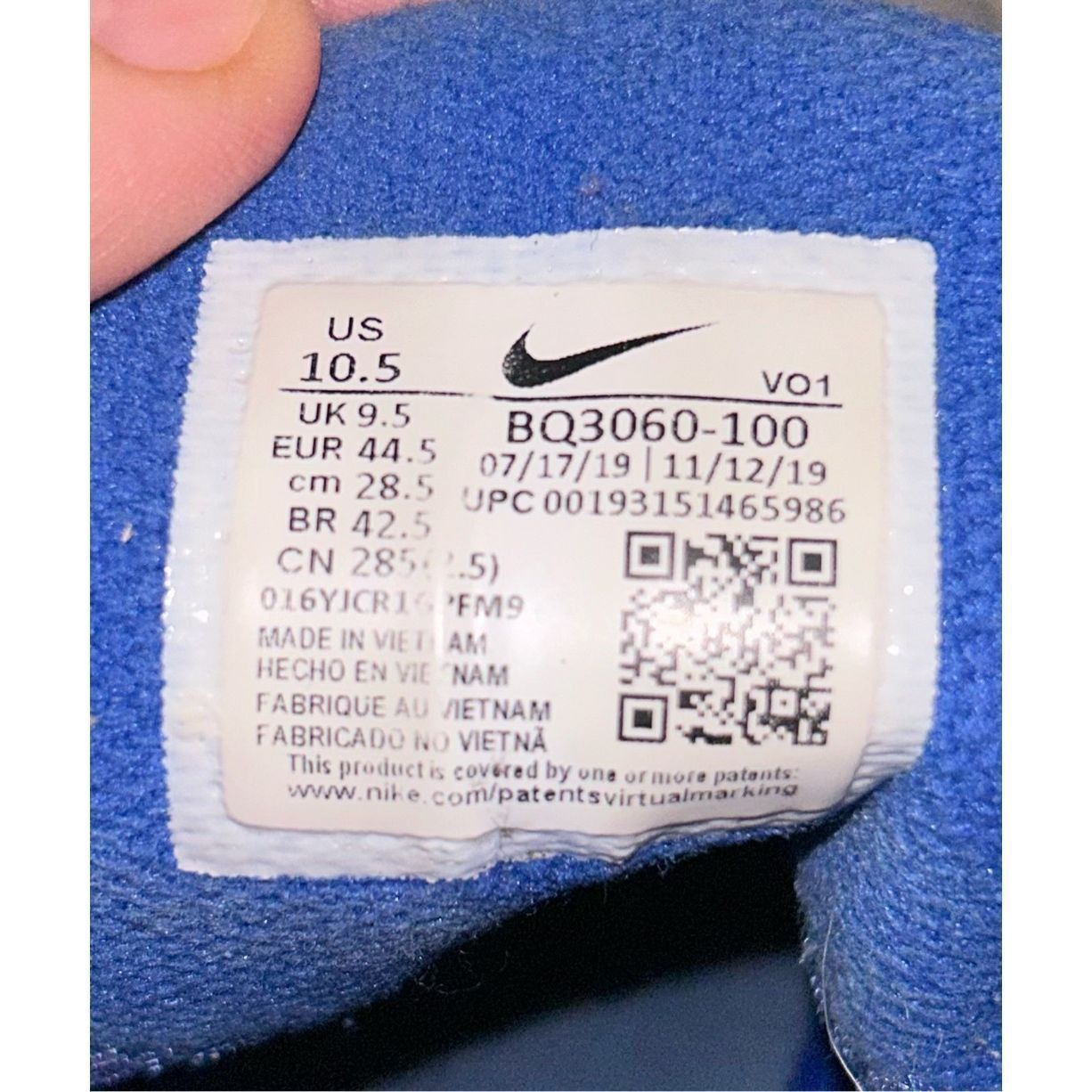 Nike Size 10.5 - Nike Kyrie Flytrap 3 White Varsity Royal BQ3060- Size US 10.5 / EU 43-44 - 7 Thumbnail