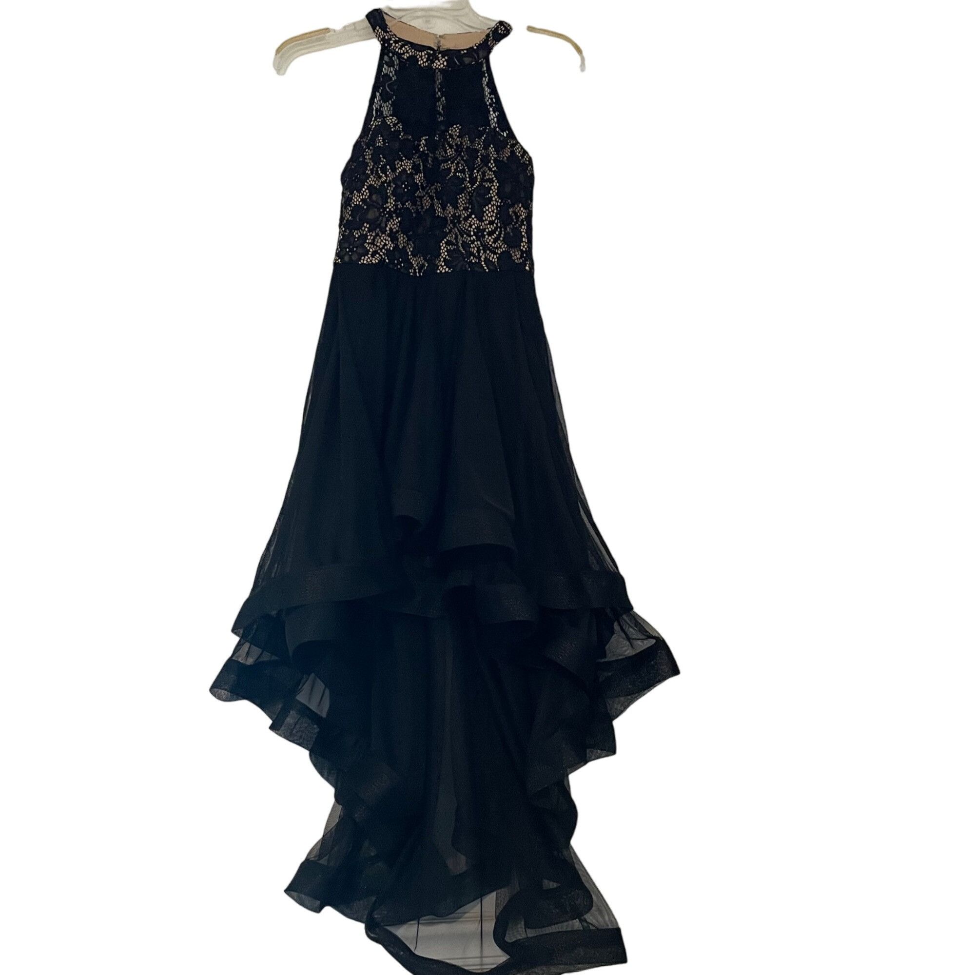 Other Speechless Black Lace & Mesh High-Low Dress Size 1 Size S / US 4 / IT 40 - 5 Thumbnail