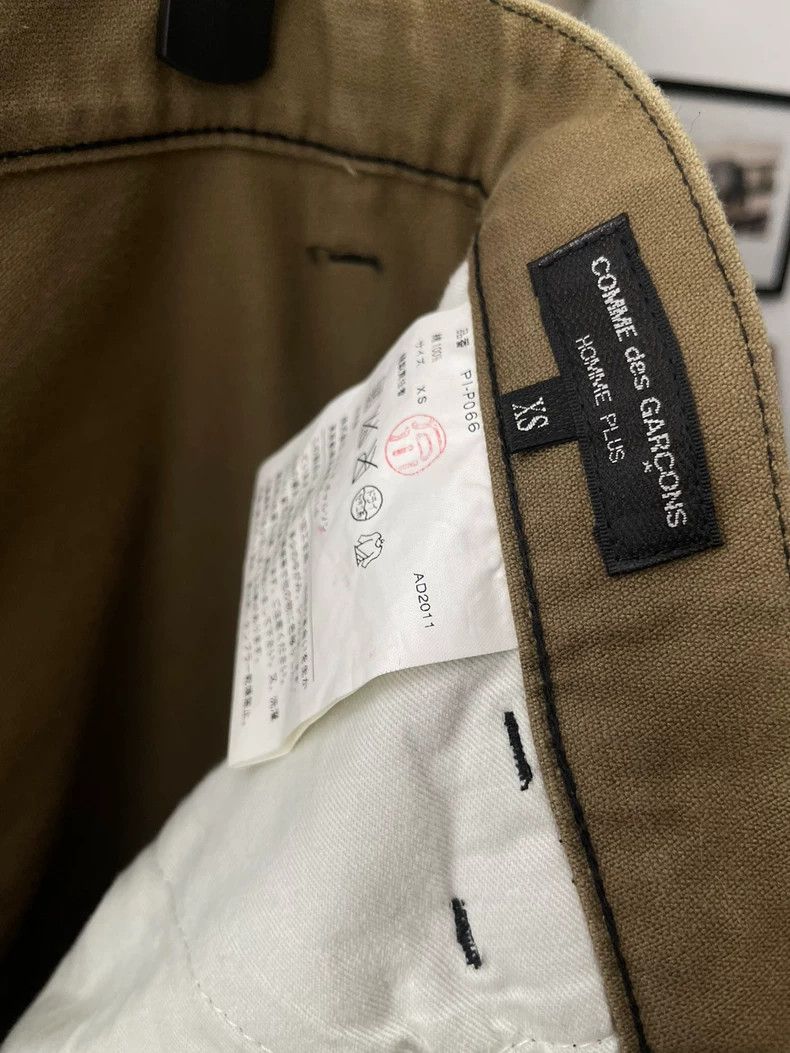 Comme des Garcons Comme des Garçons size xs Khaki slacks cropped pants Size US 28 / EU 44 - 5 Thumbnail