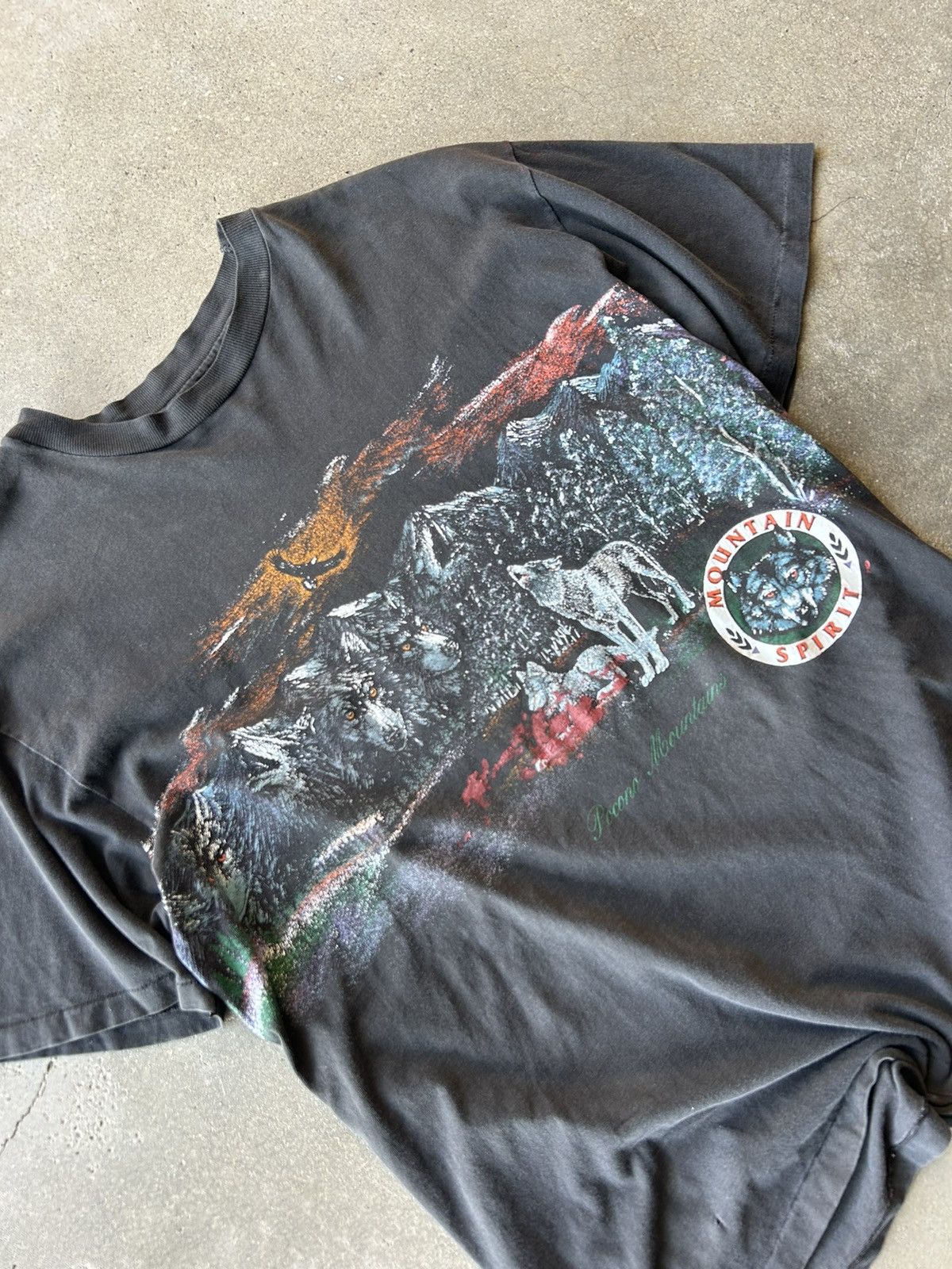 Vintage Vintage 90s Mountain Spirit Shirt Size US XL / EU 56 / 4 - 2 Thumbnail