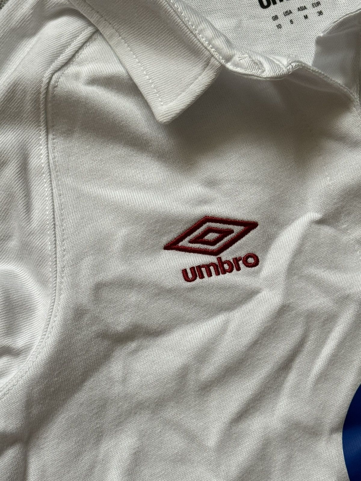 Umbro × Vintage Umbro M Wmns England 🏴󠁧󠁢󠁥󠁮󠁧󠁿 rugby polo long sleeve soccer tee Size M / US 6-8 / IT 42-44 - 9 Thumbnail