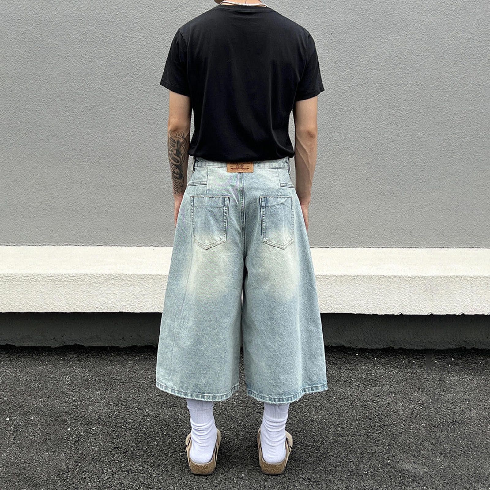Other Whiskered Wide Leg Jorts Size US 32 / EU 48 - 3 Thumbnail