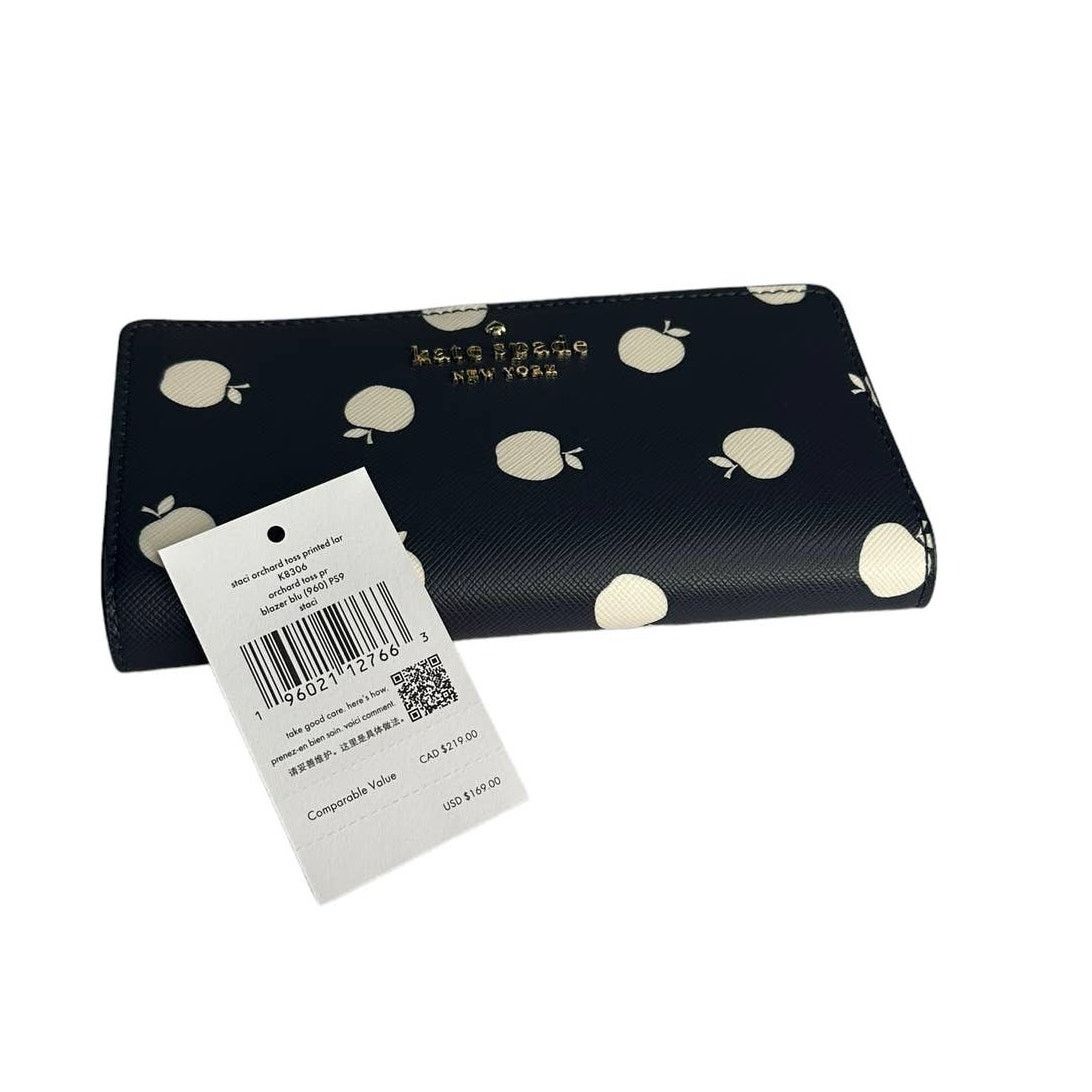 Kate Spade Kate Spade Orchard Toss Apple Print Large Slim Bifold Wallet Size ONE SIZE - 5 Thumbnail