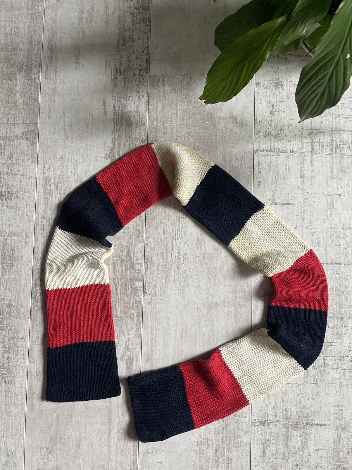Polo Ralph Lauren × Ralph Lauren × Vintage 🇺🇸Vintage Ralph Lauren Scarf USA Flag Size ONE SIZE - 4 Thumbnail